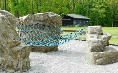 Climbing Nets Dimension: Customizable Age Group: 5 and Up Weight: N/A Color: Black, Yellow, Red, Blue and Green. Want to tie together a group of Boulders or create an agility course? We have the answer! Climbing Nets being installed in both vertical and horizontal positions have endless possibilities when combined with many of Evolve Play products. Due to the possibilities, Climbing Nets are based on each client’s individual needs.