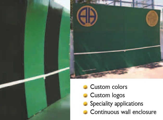 Custom-Made Backboards If your situation requires a unique size or specialized color combination, we can usually customize backboards using the same quality workmanship to meet your individual needs. Universities and schools often order backboards to match school colors; for example, if the school colors are orange and black, they may order six 3 panel backboards, alternating colors of each panel in each backboard. Architects frequently order backboards to coordinate with unusual colored tennis courts or homes. Allow an additional 3 weeks for custom orders. A color chart will be furnished upon request.