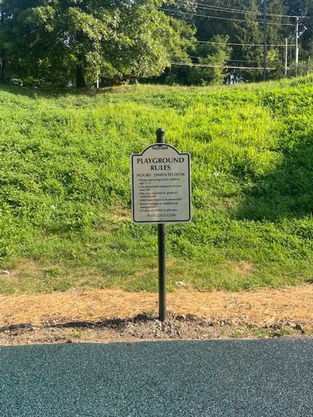 Mother of Sorrows Church Park Sign