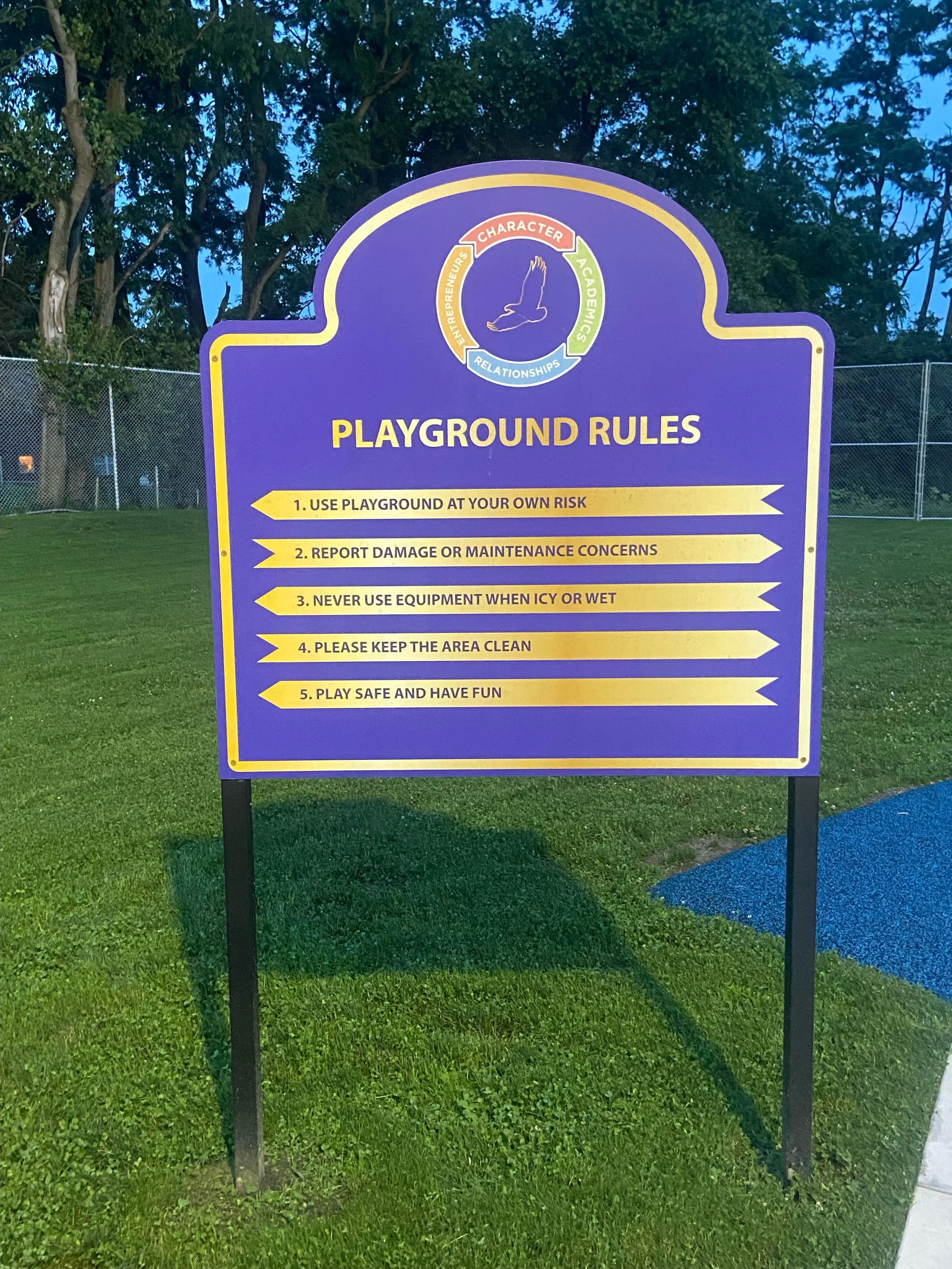 Penn Hills Charter School Rule Sign