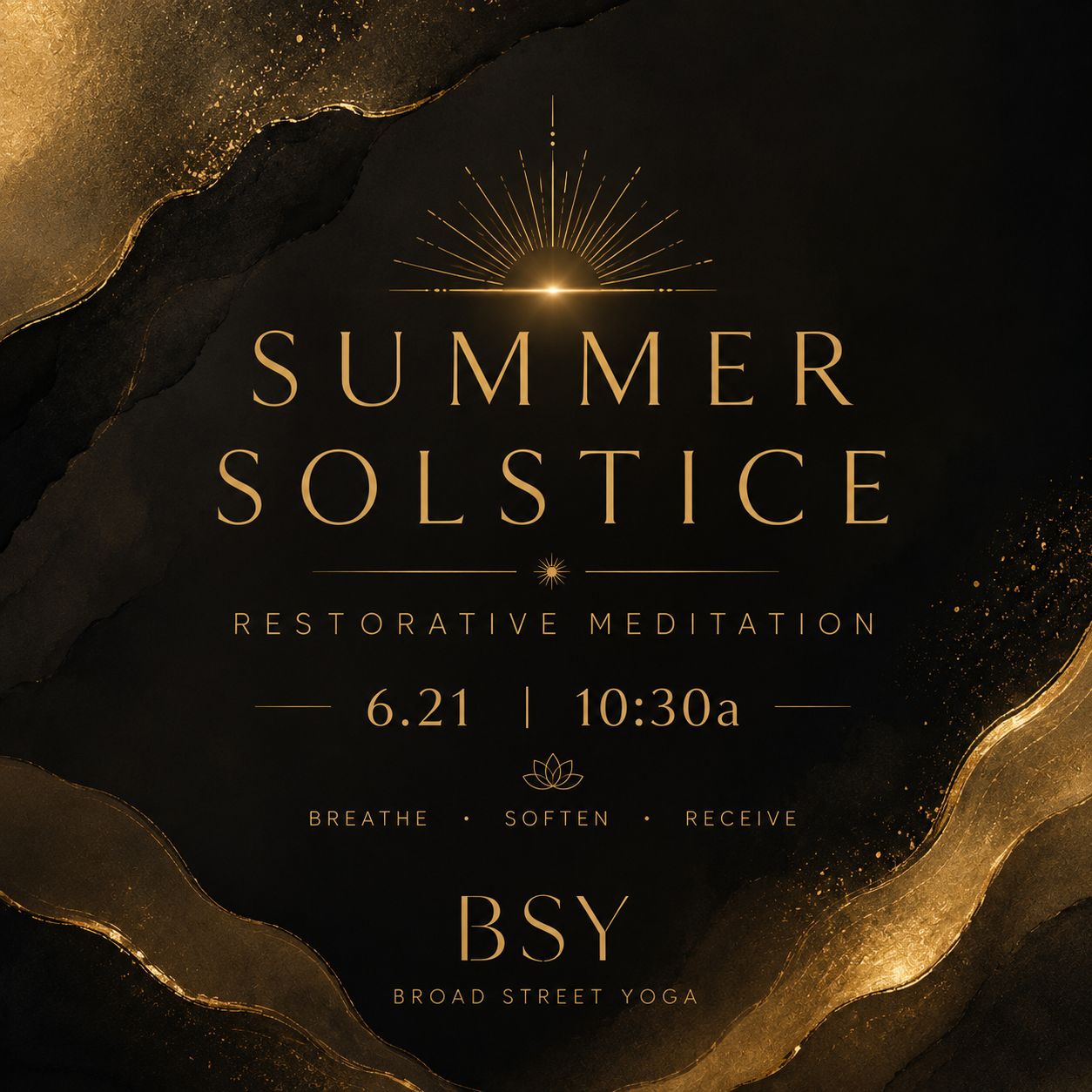 Summer Solstice Restorative Meditation