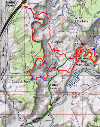 West Rim Trail in Utah