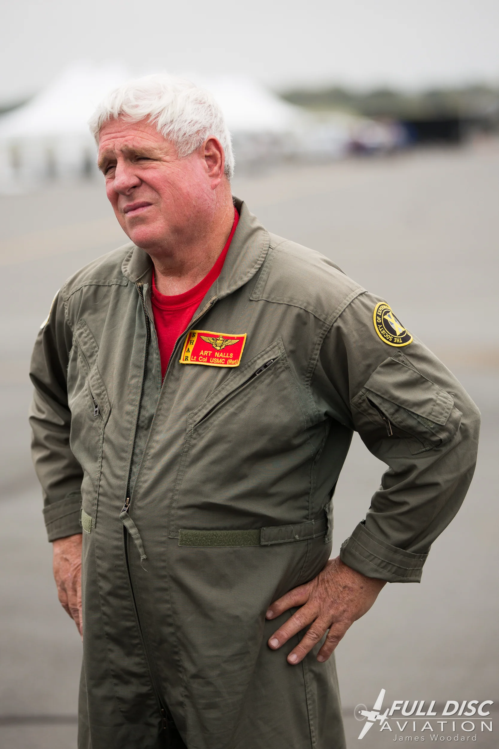 Art Nalls after arriving at the 2017 Culpeper Air Fest.