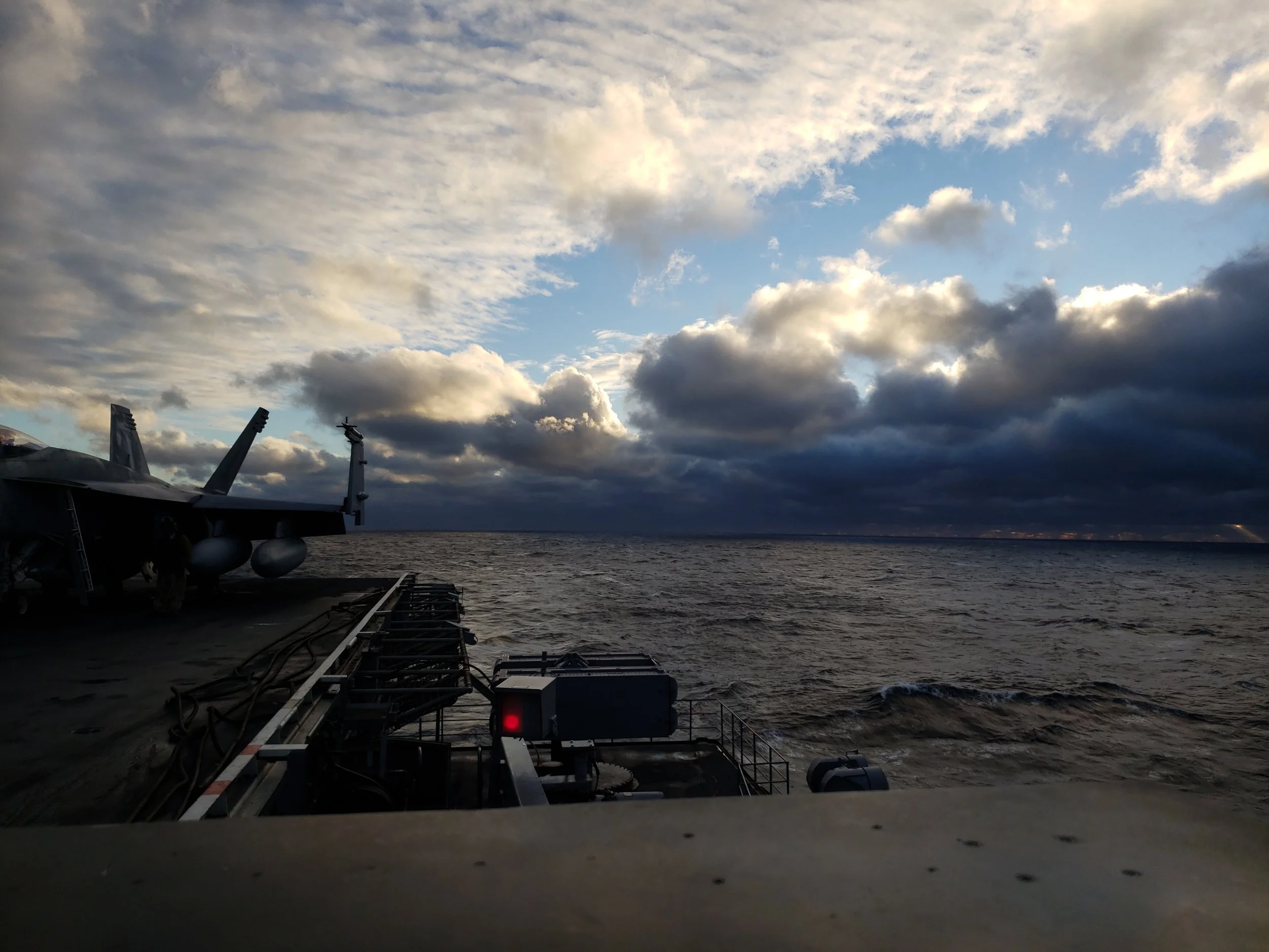 View off the back of the carrier in January 2019 - Justin Grofik | @scraps_fighter