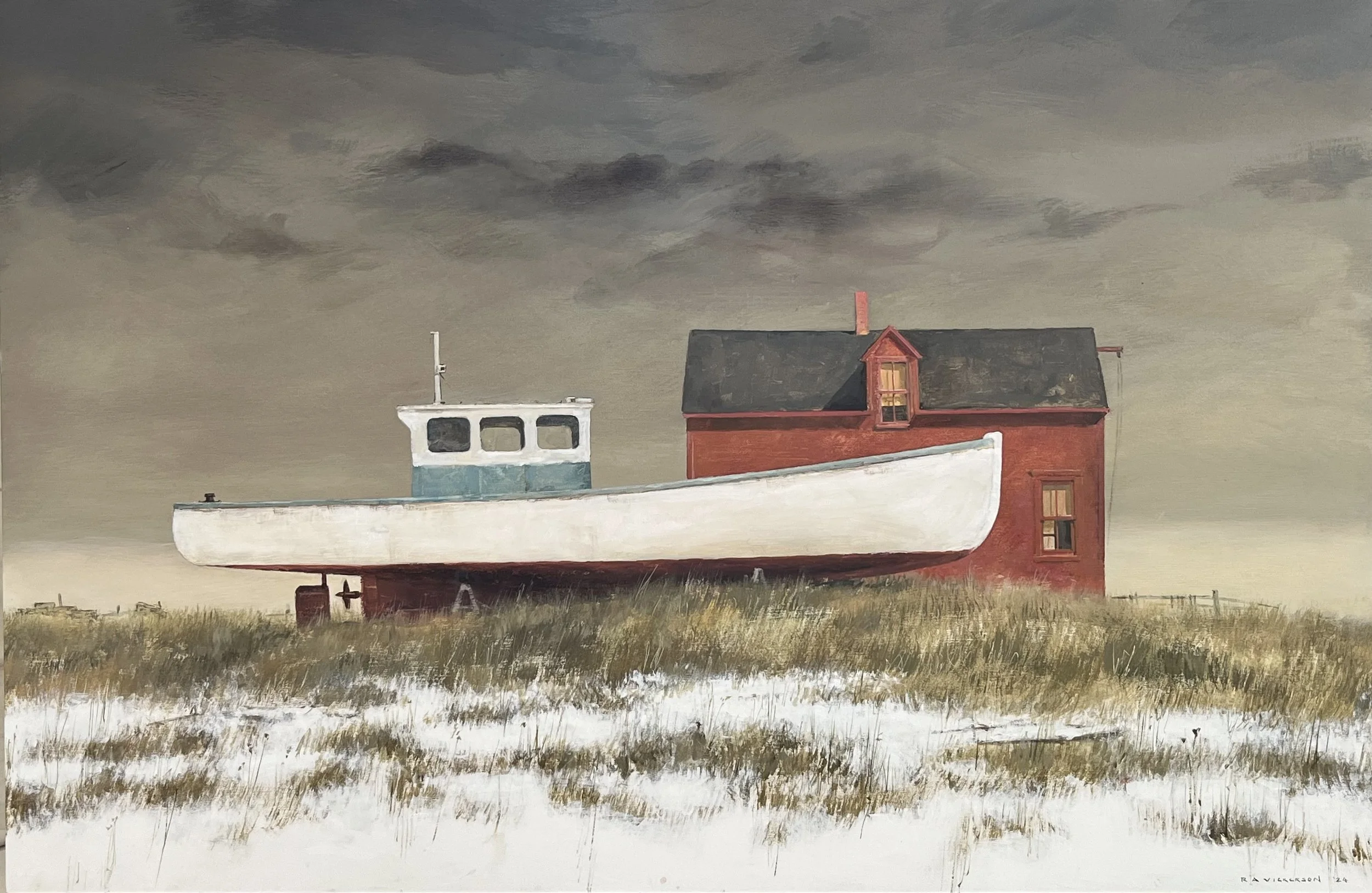 Boat and Red House, Les Îles-de-la-Madeleine, *Sold