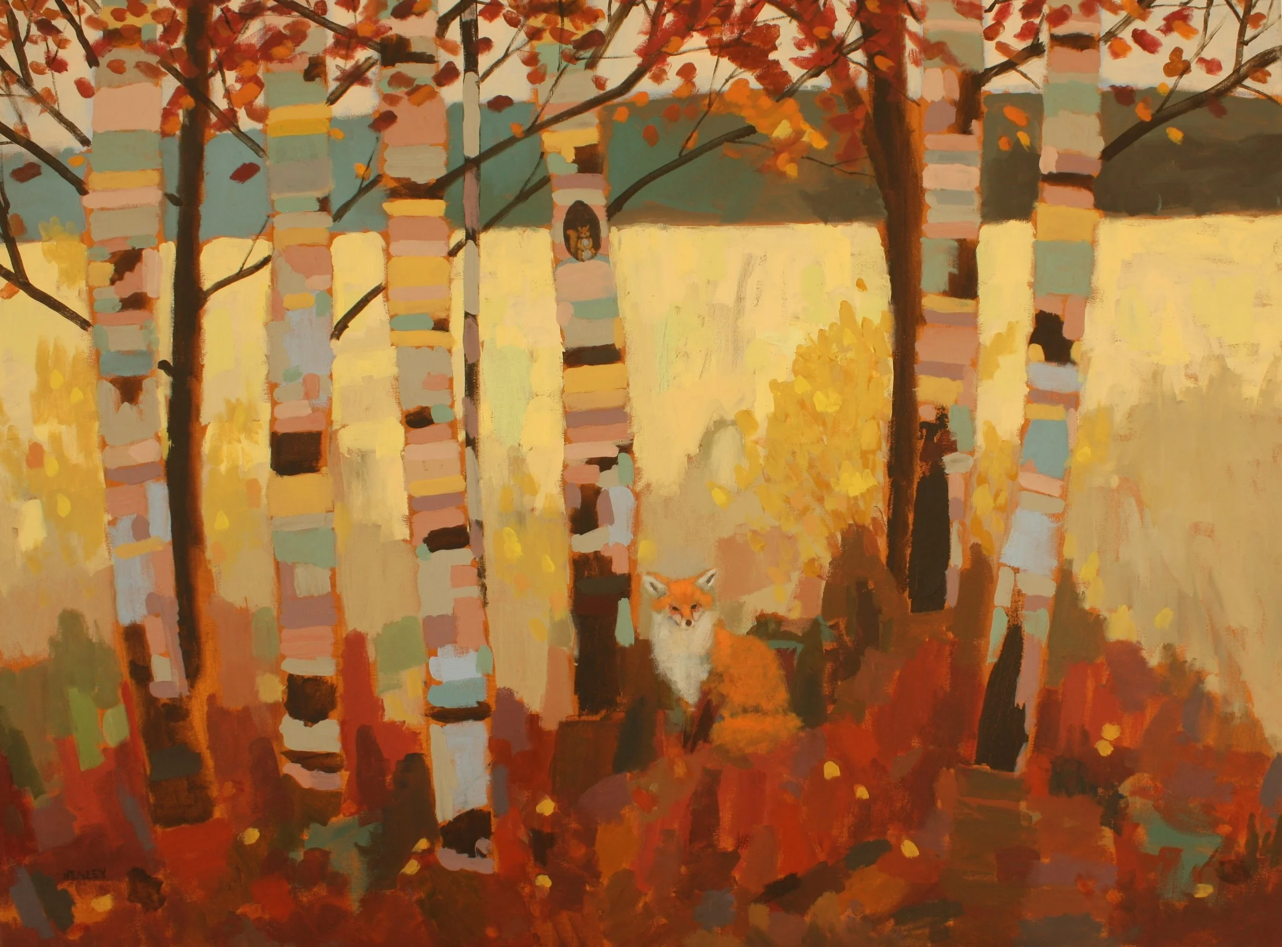 Fox and Squirrel 30 x 40.jpg