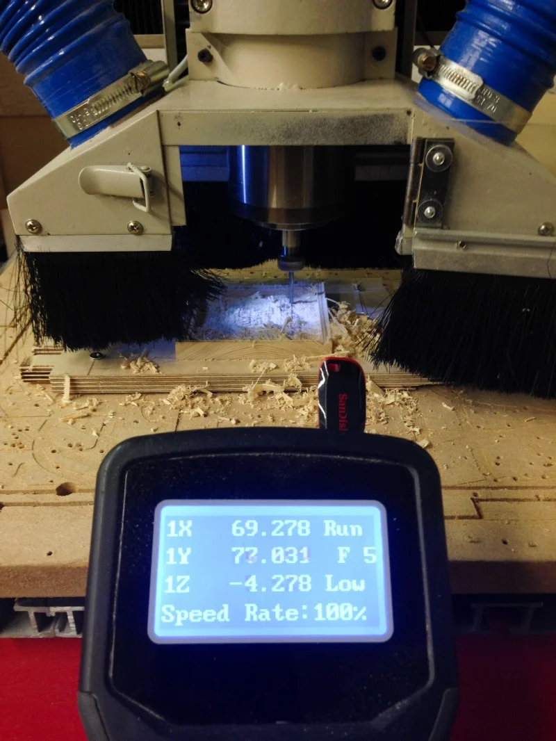 The CNC router doing its thing