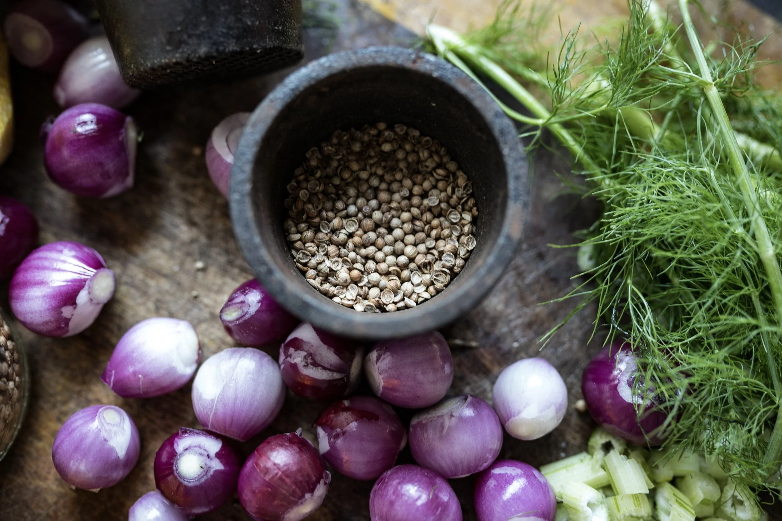 Coriander seed and fennel are a match made in heaven, or wherever good food comes from..