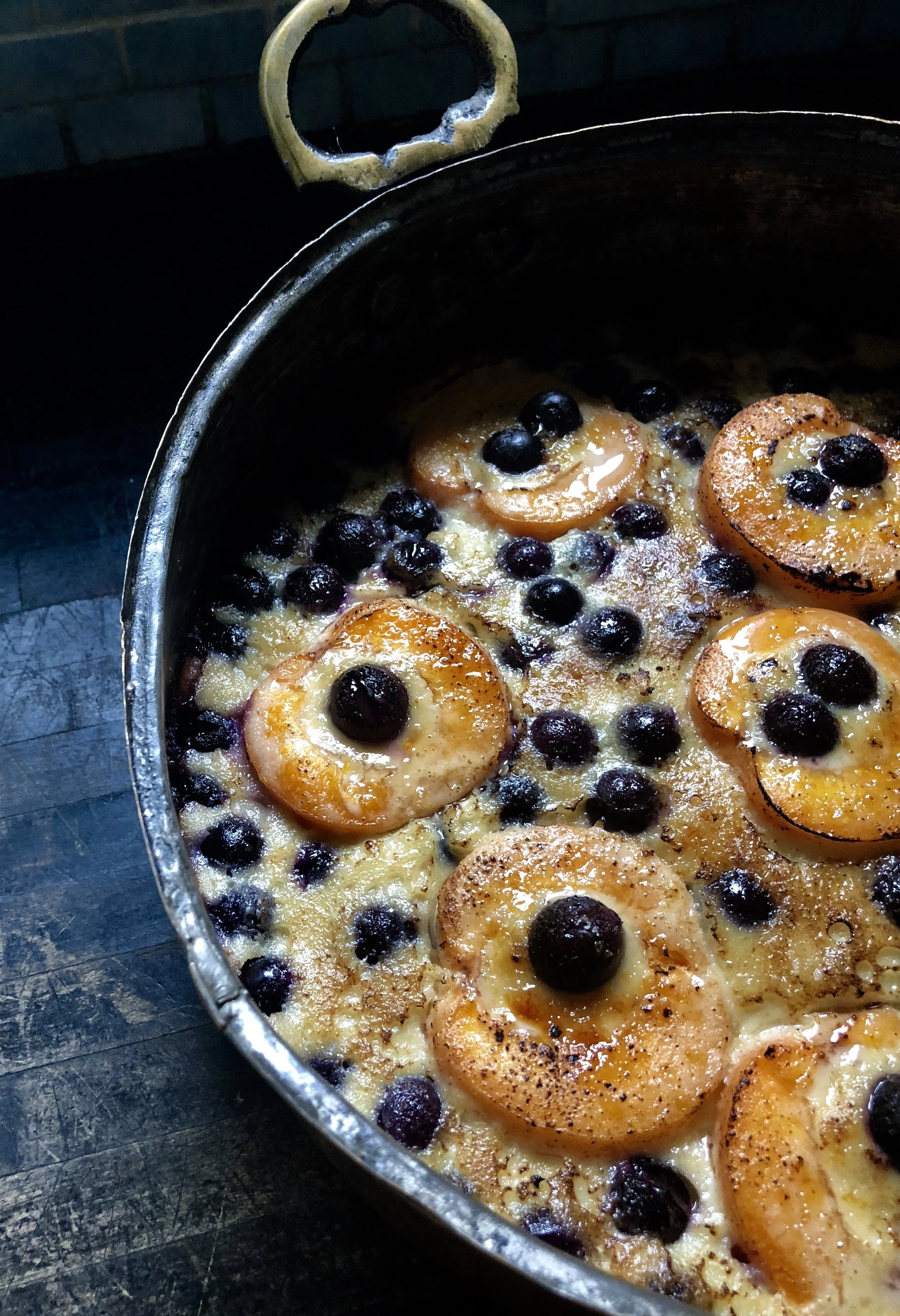 Apricot Peach Clafoutis
