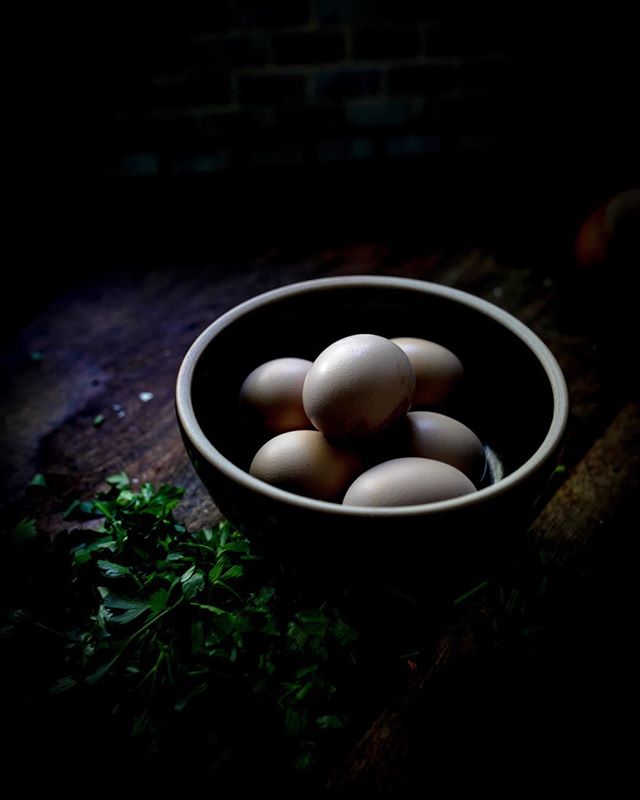 Eggs AND parsley from the garden, with the help of Henrietta or Georgina.
⠀⠀⠀⠀⠀⠀⠀⠀⠀
Also playing with one of my favorite lighting styles and angles, which I think fits right into the &ldquo;Light &amp; Shadow&rdquo; if not the &ldquo;Angles&rdquo; ca