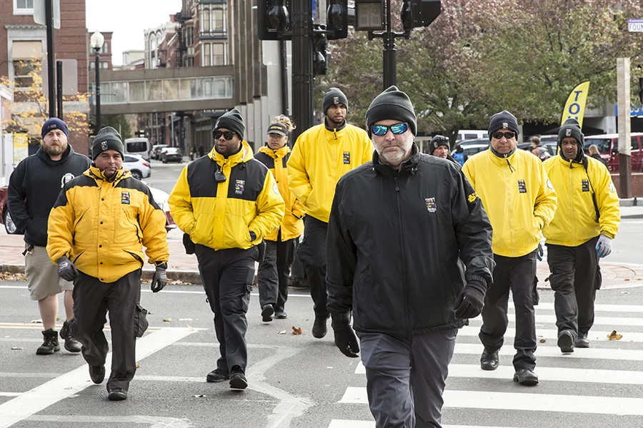Tim Hamlin and some of the Clean and Safe Ambassadors