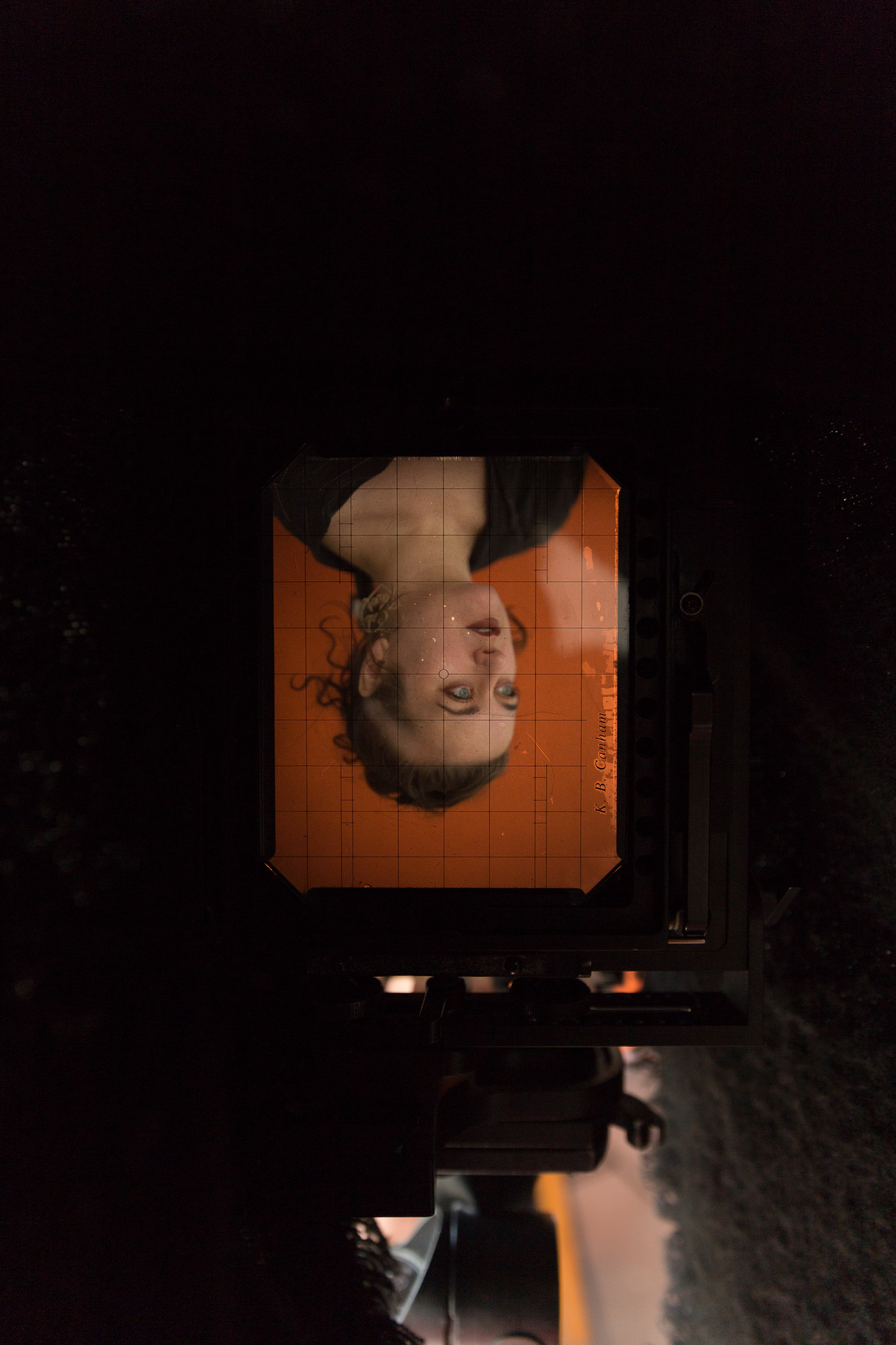 Ground glass perspective from the 4x5 Canham view camera.