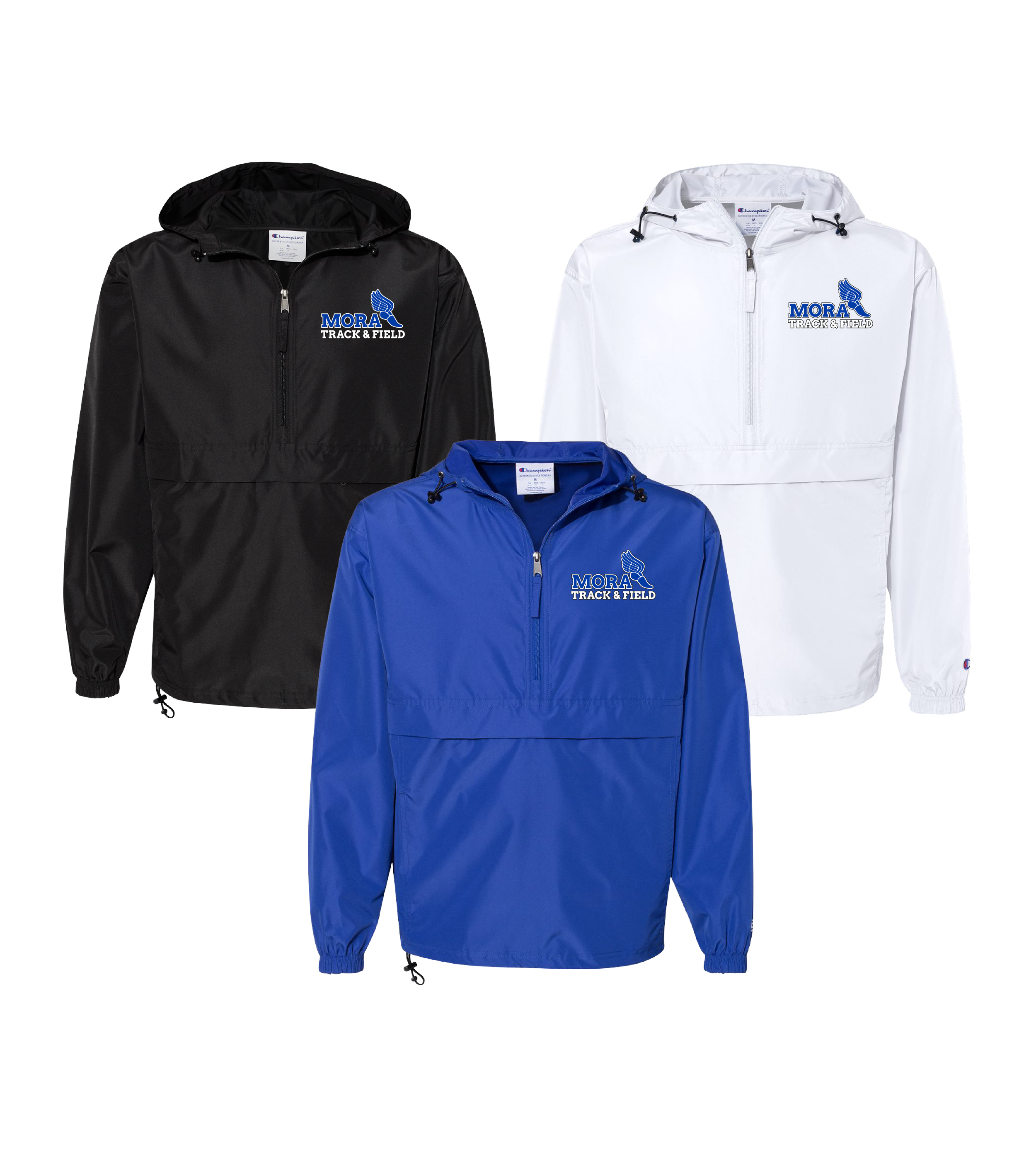 Mora Track & Field Shoe Embroidery // Unisex Packable Anorak Jacket