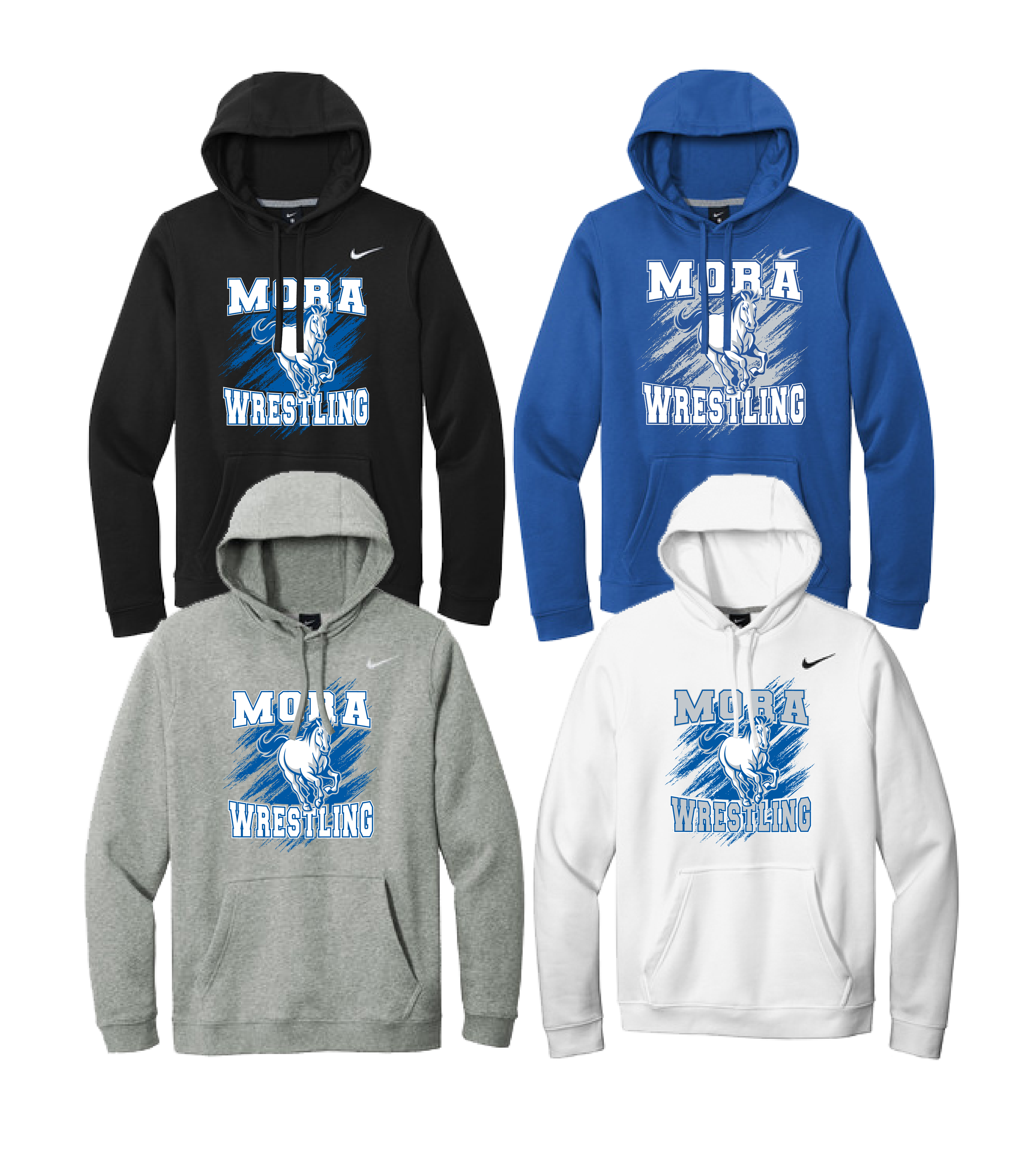 Mora School Brushed // Nike Club Fleece Pullover Hoodie