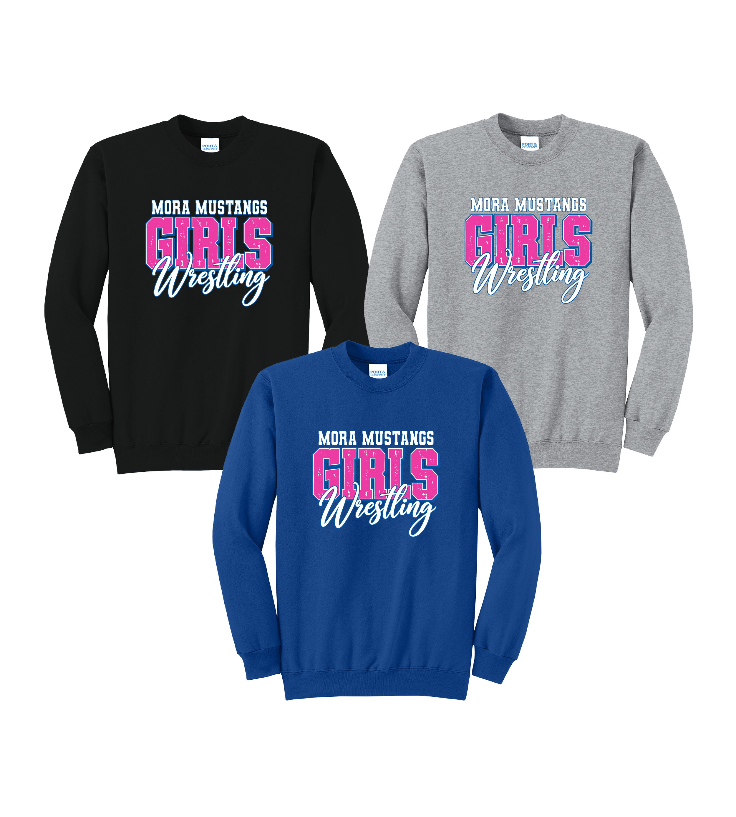 Mora Wrestling MM015 | Youth Core Fleece Crewneck Sweatshirt