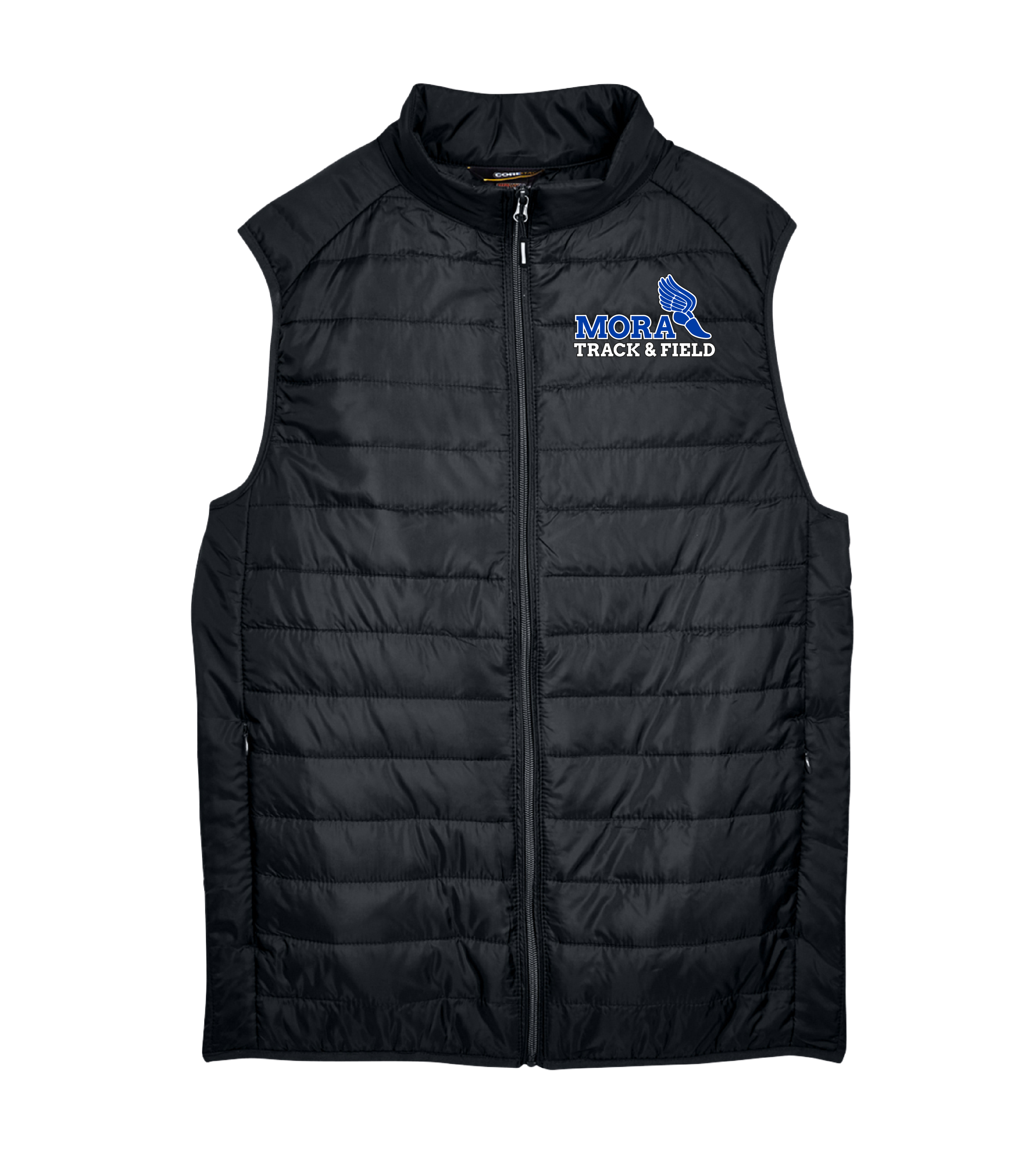 Mora Track & Field Shoe Embroidery // Men's Prevail Packable Puffer Vest