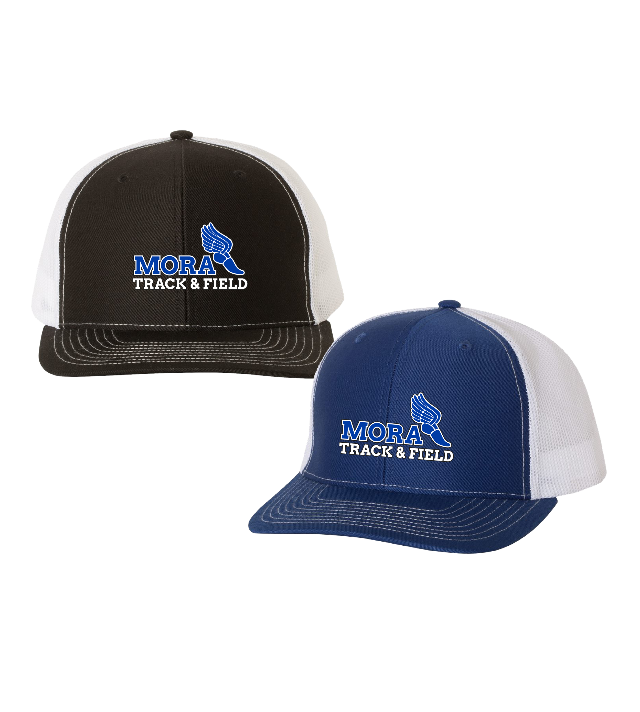 Mora Track & Field Shoe Embroidery // Snapback Trucker Cap