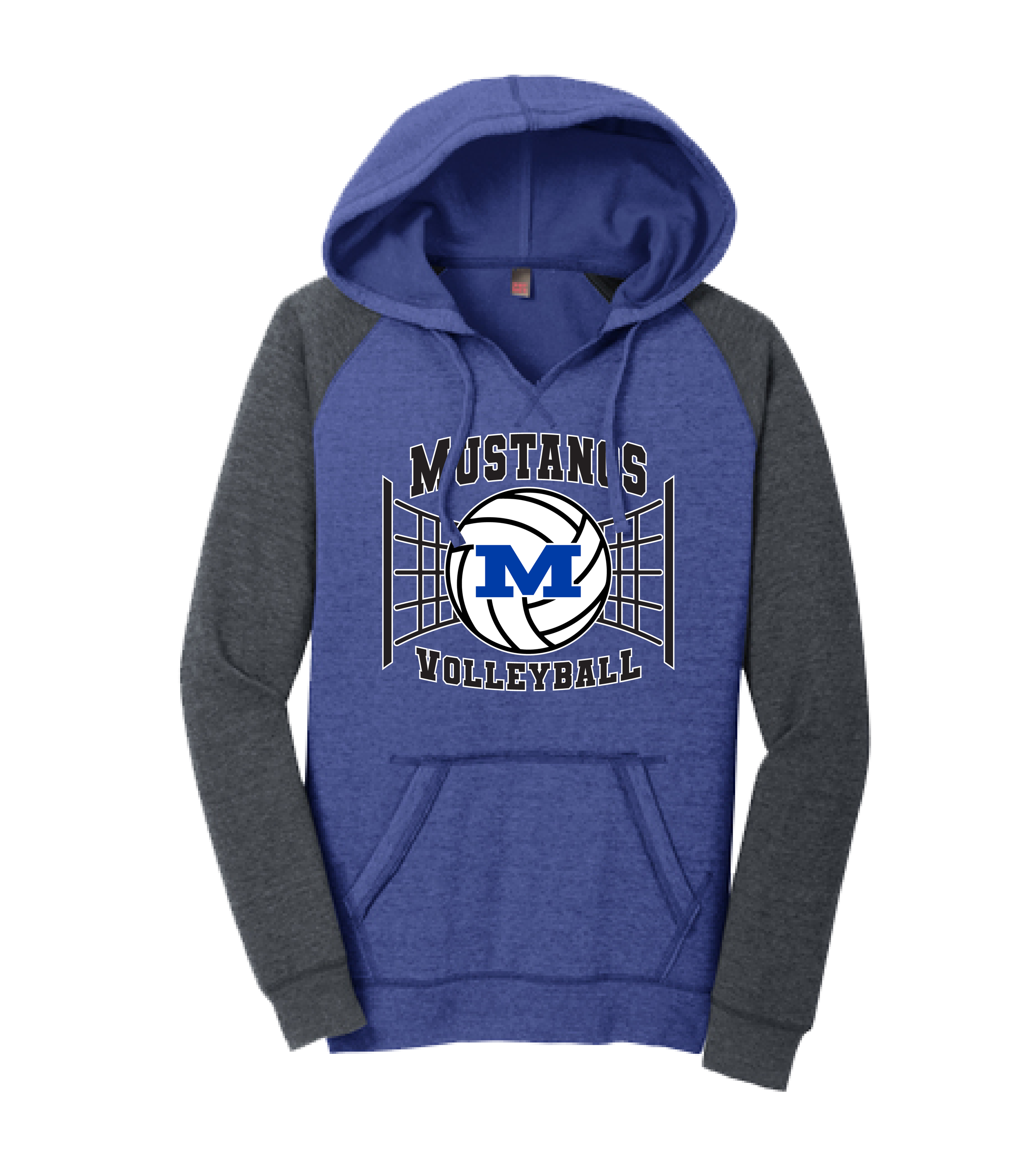 Mora Volleyball - Center Net // Women’s Lightweight Fleece Raglan Hoodie
