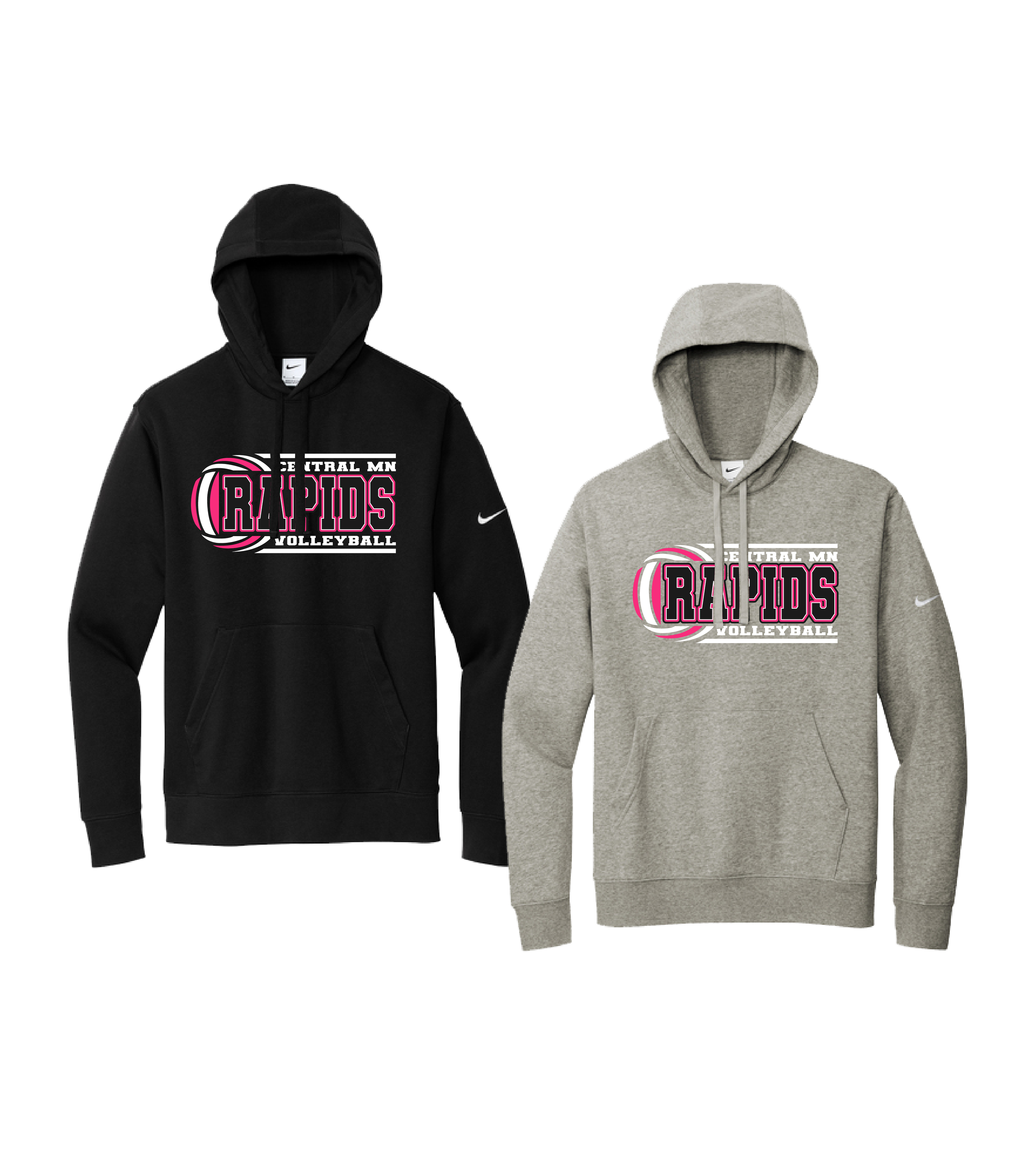 Central MN Rapids - Collegiate // Nike Club Fleece Sleeve Swoosh Pullover Hoodie