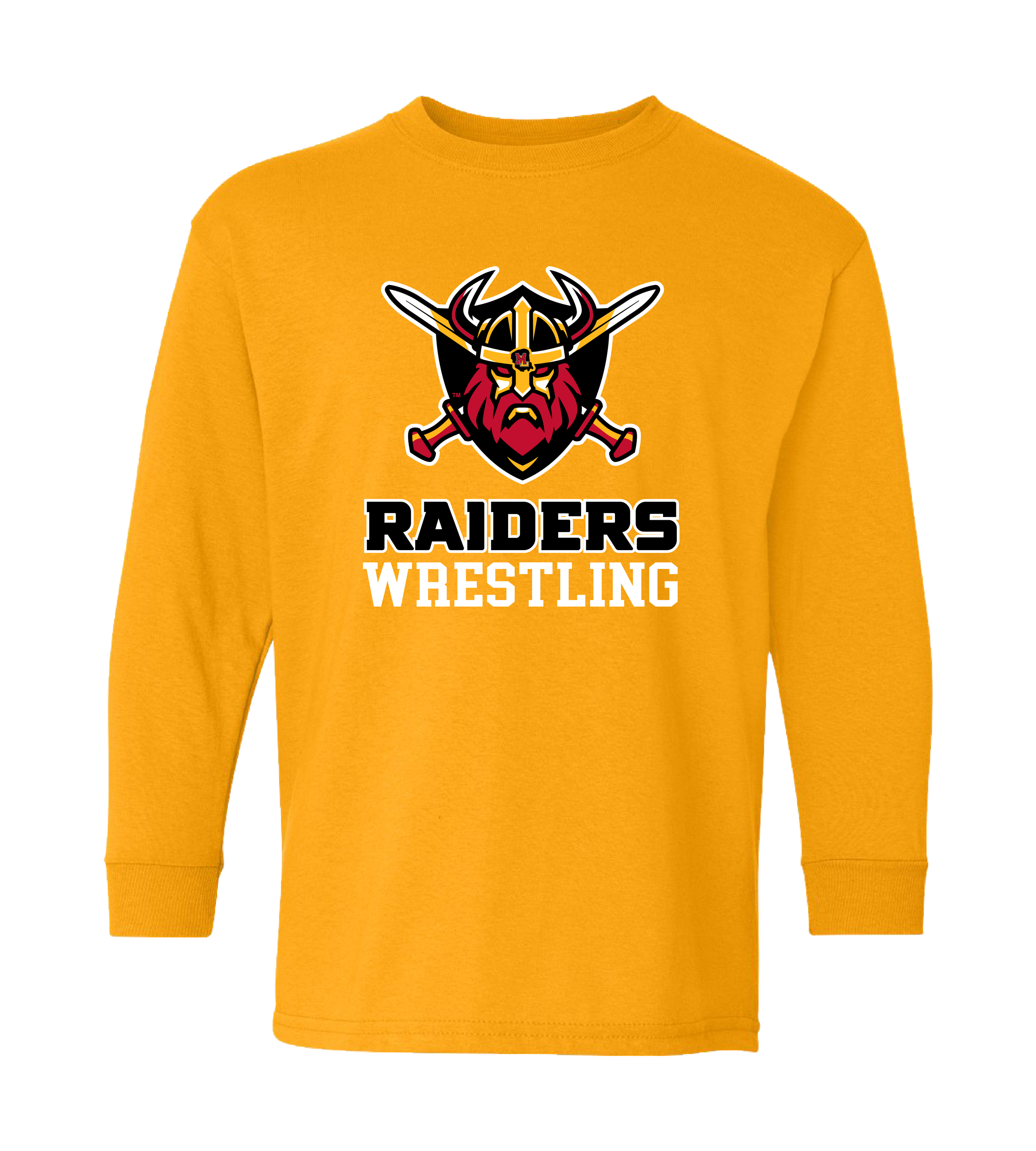 2025_12 MilleLacsRaiders_Wrestling_Vertical Stacked Shield FC_5400B_gold.png