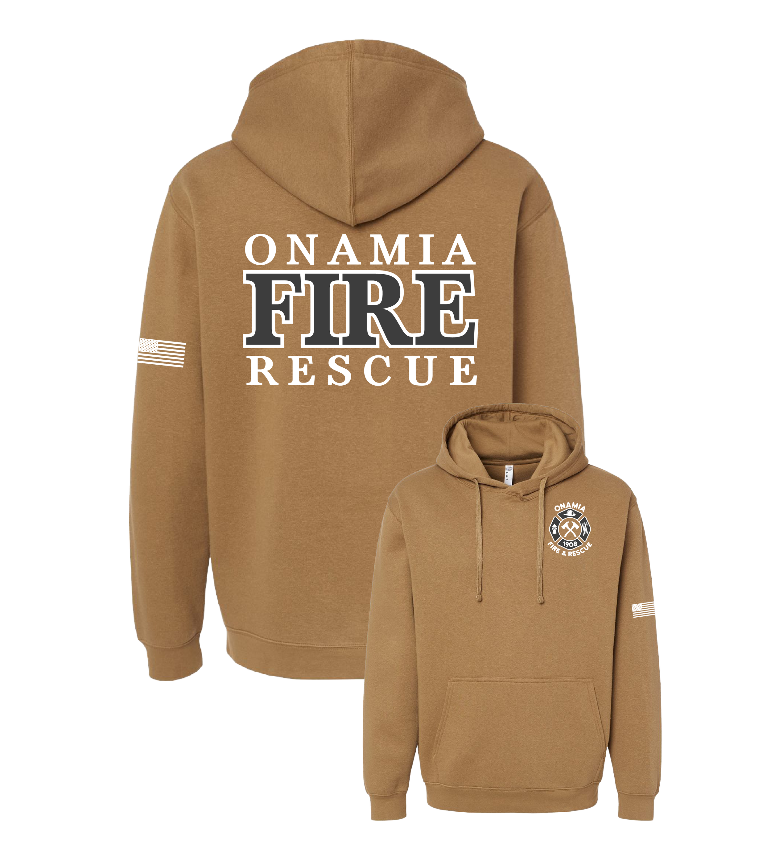 Onamia Fire & Rescue Logo LS // Unisex Elevated Fleece Hoodie ...