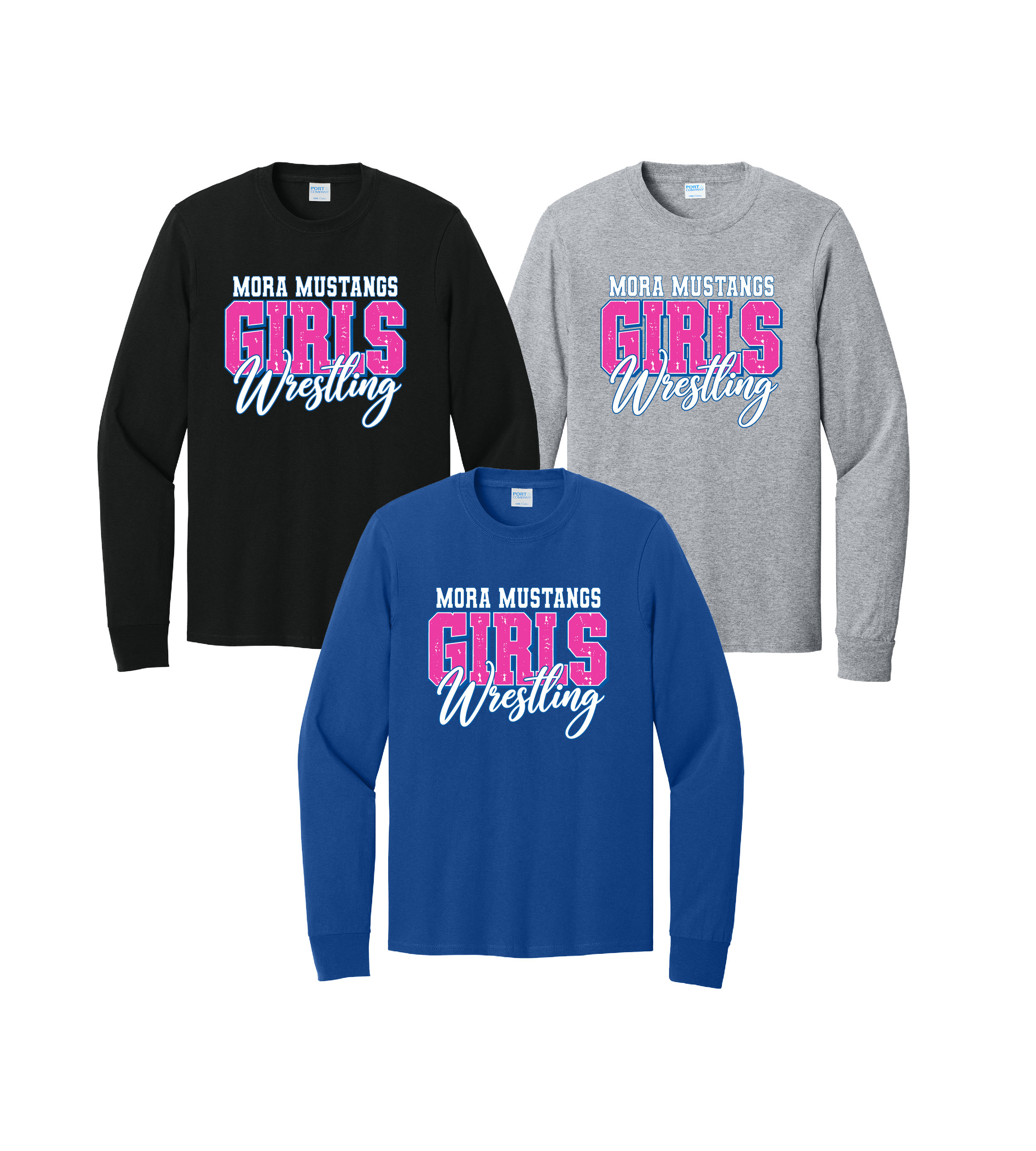 Mora Wrestling MM015 | Youth Long Sleeve Core Cotton Tee