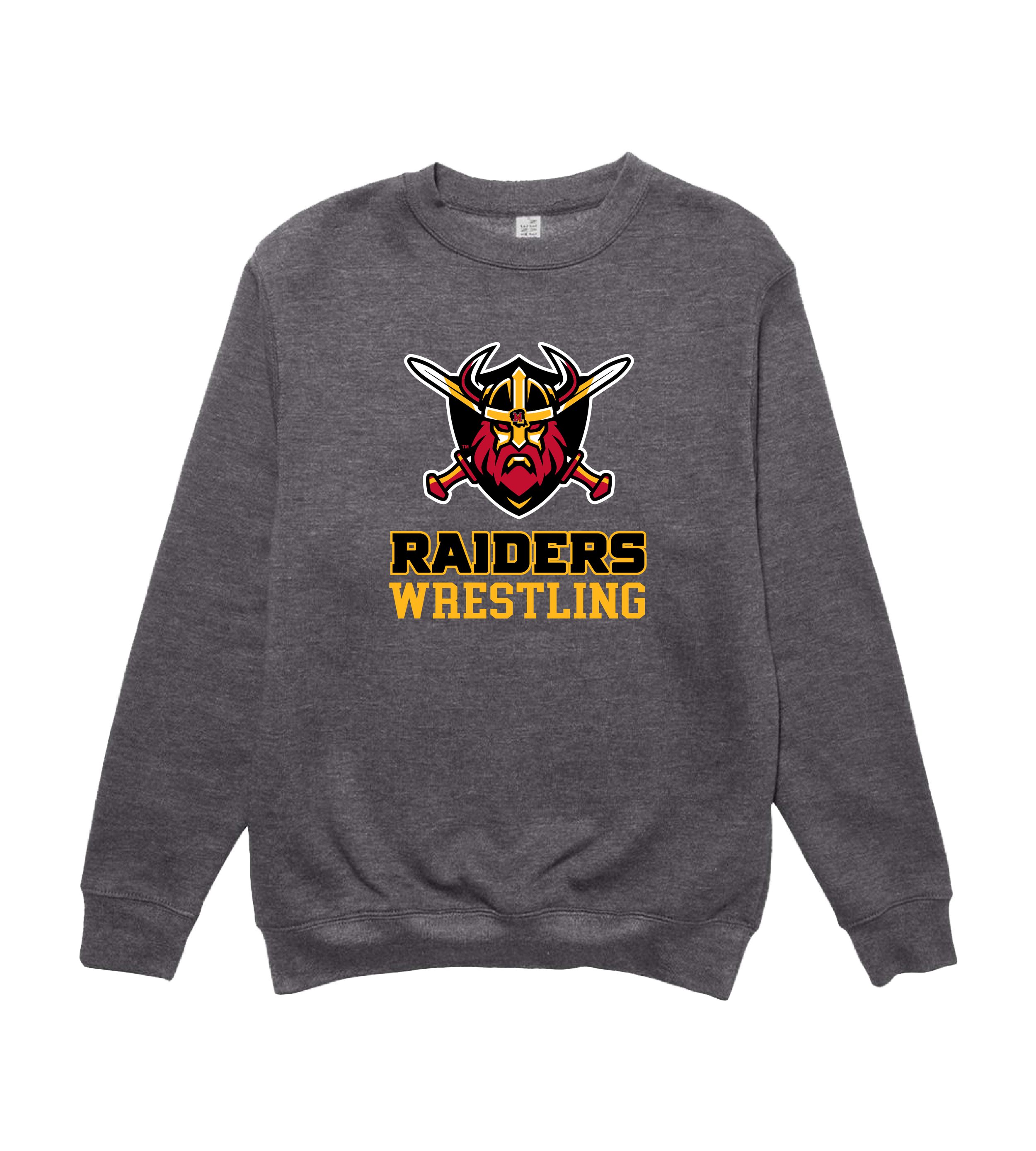 2025_12 MilleLacsRaiders_Wrestling_Vertical Stacked Shield FC_LS14004_CharcoalHtr.png