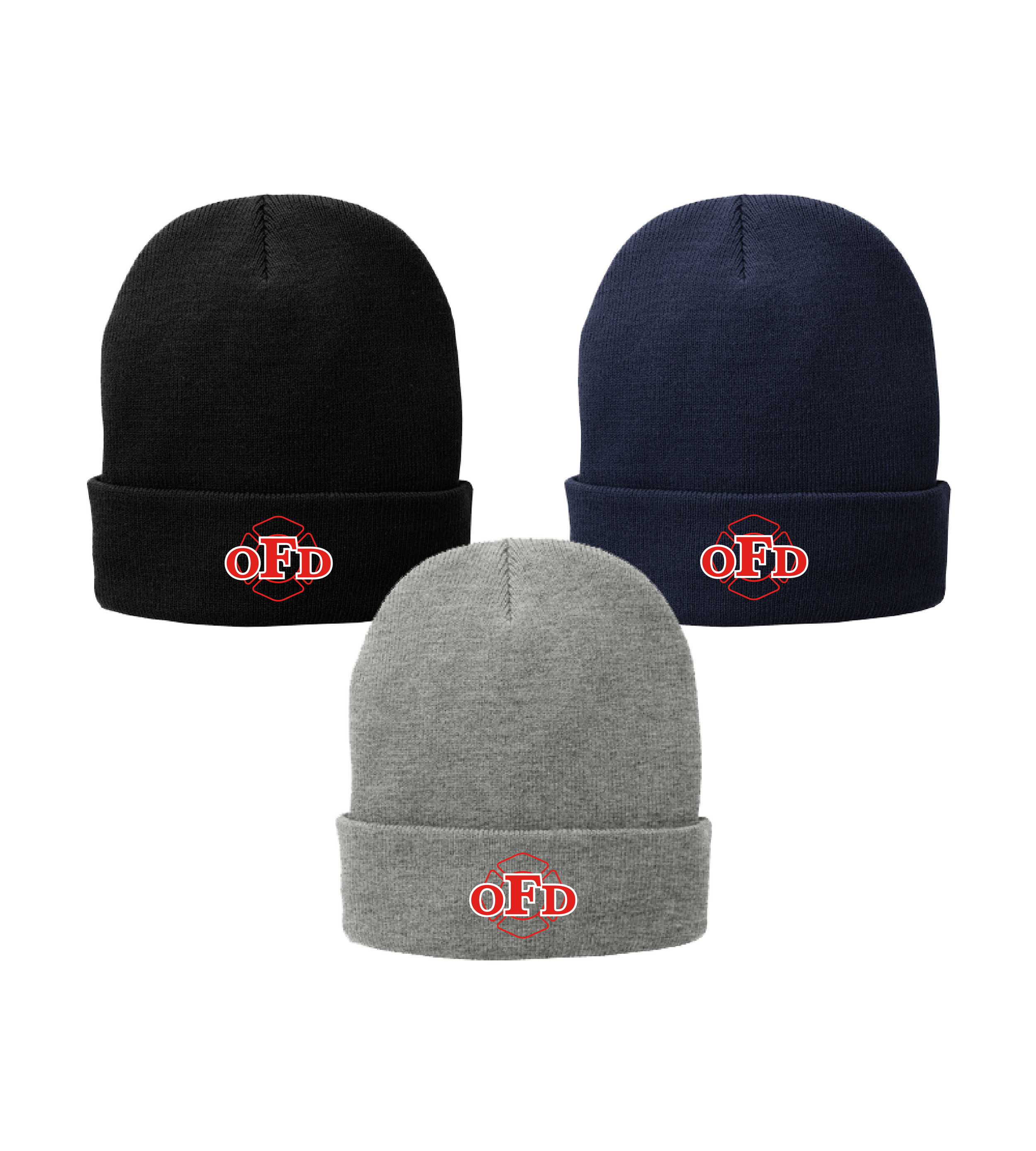 Onamia Fire & Rescue OFD Hat // Fleece-Lined Knit Cap
