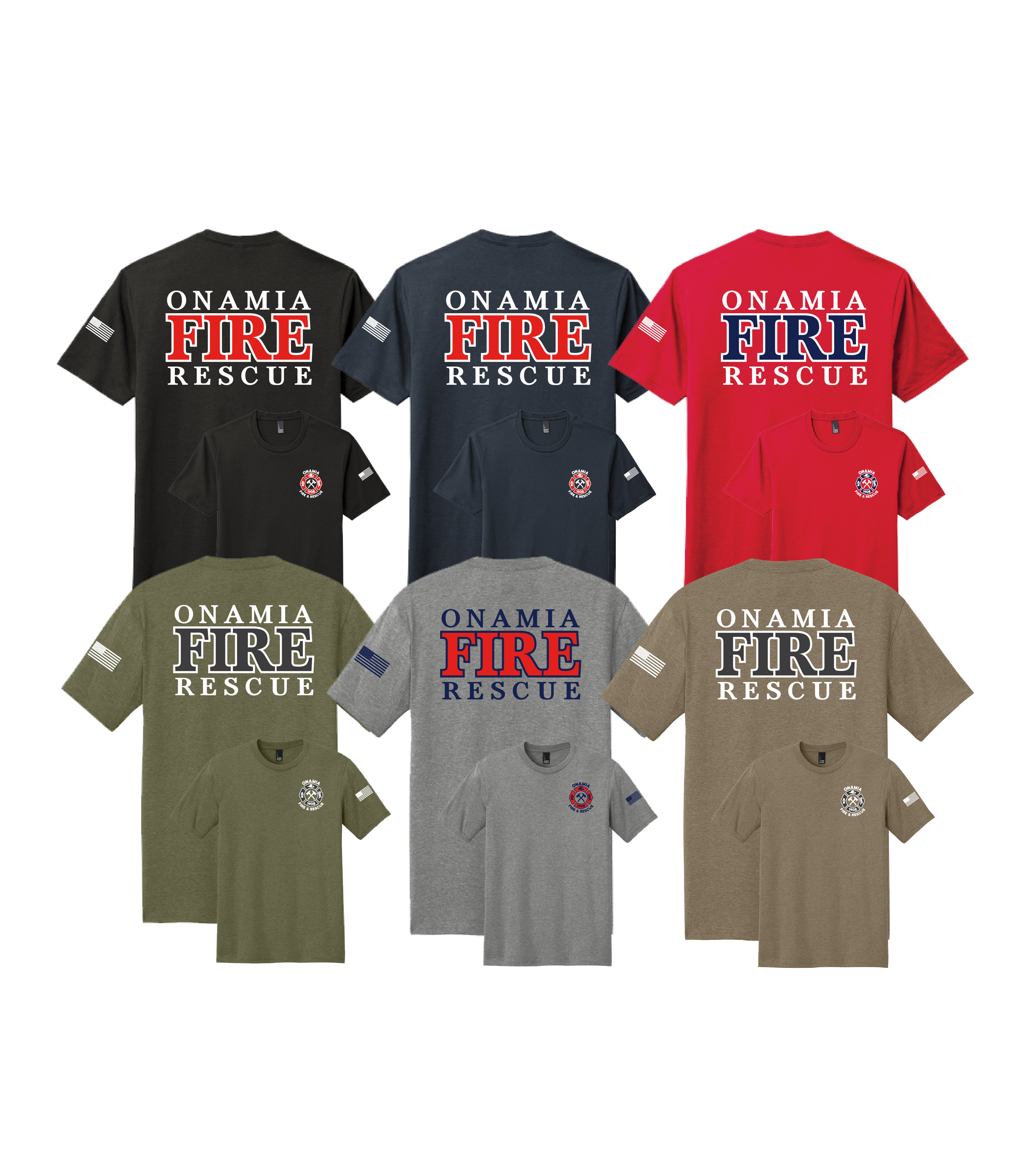 Onamia Fire & Rescue Logo LS // Perfect Tri® Tee
