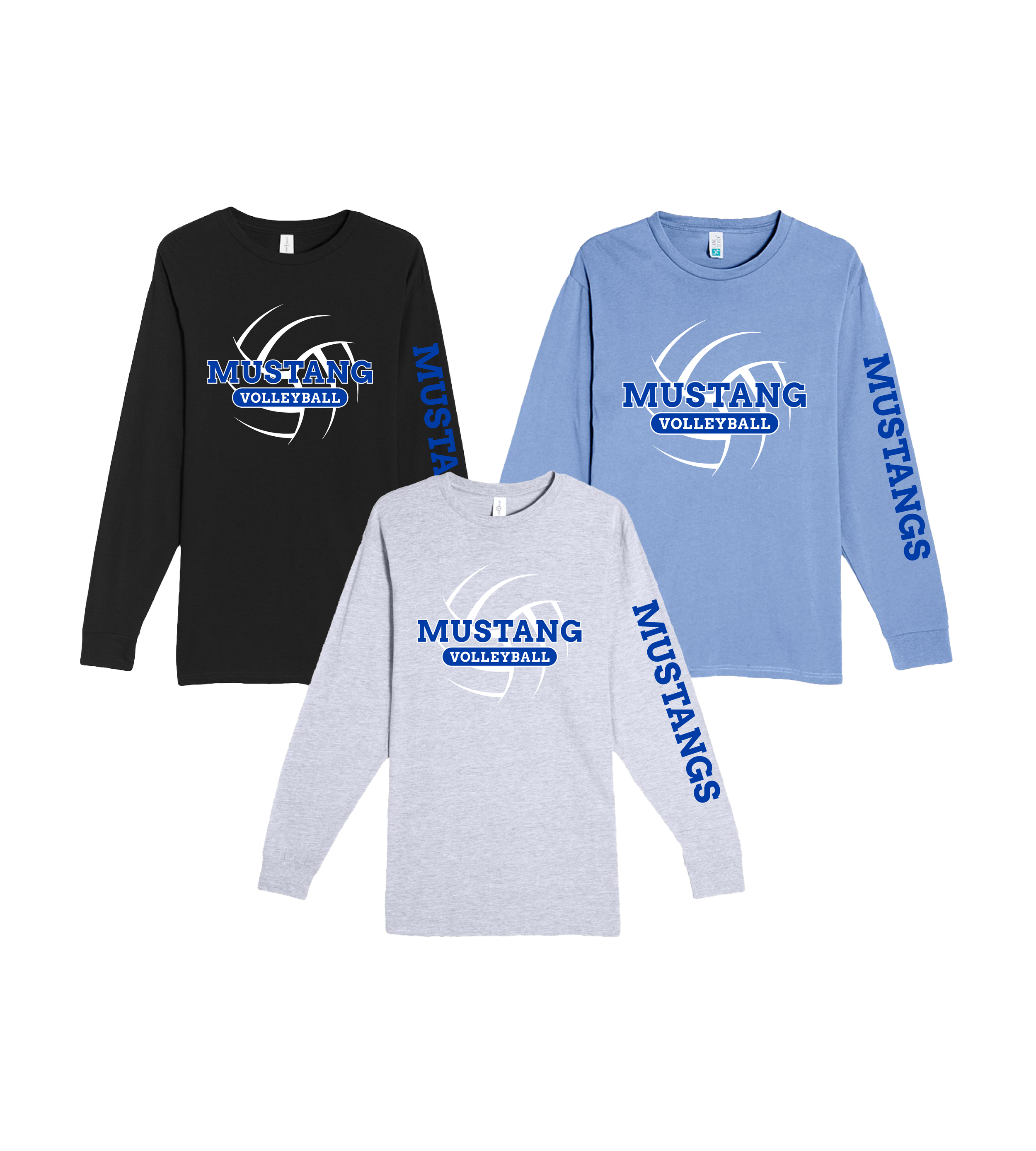 Mora Volleyball - Icon Text // Unisex Heavyweight Long Sleeve Tee