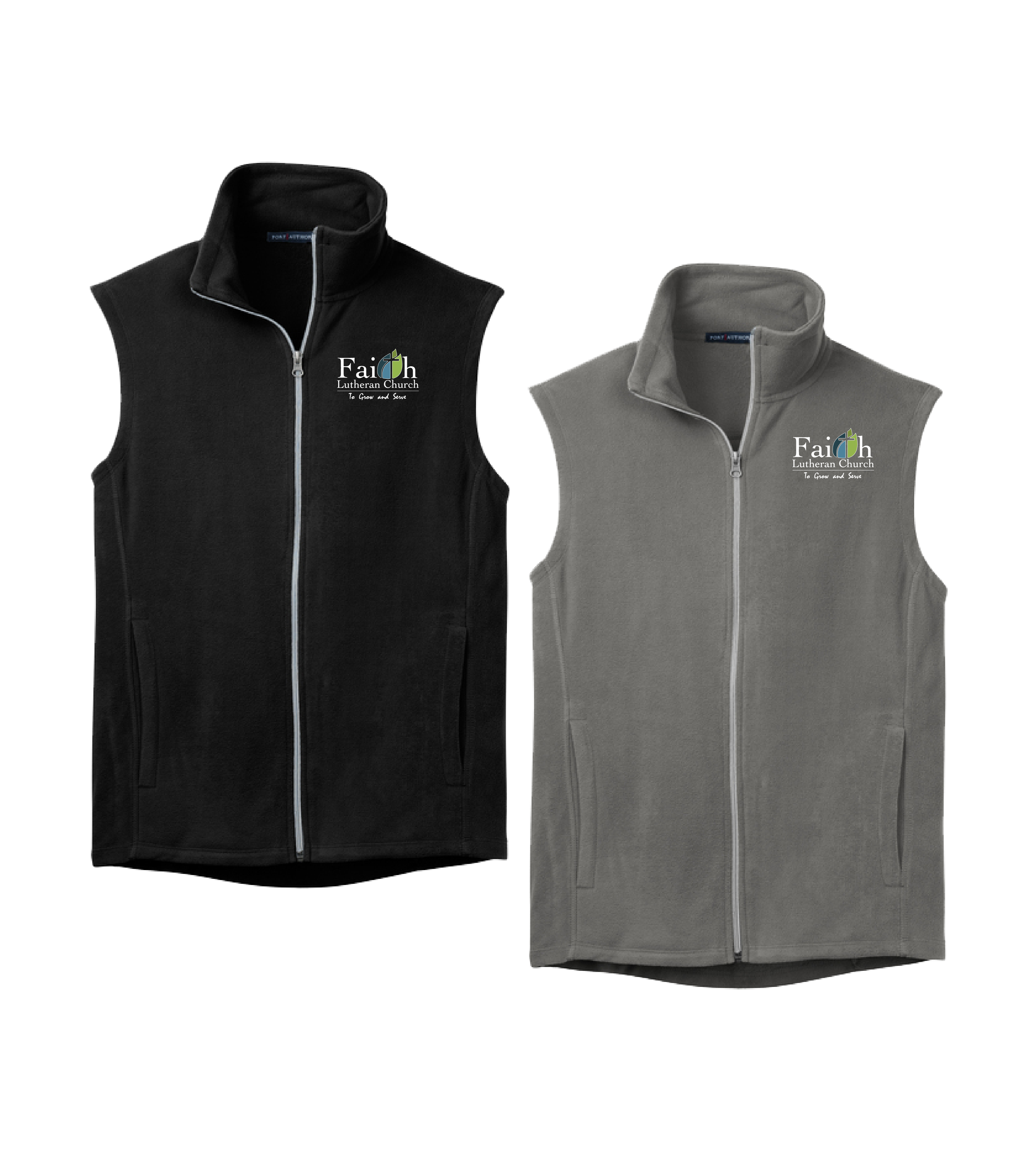 Faith Lutheran Church-TGS Embroidery // Microfleece Vest