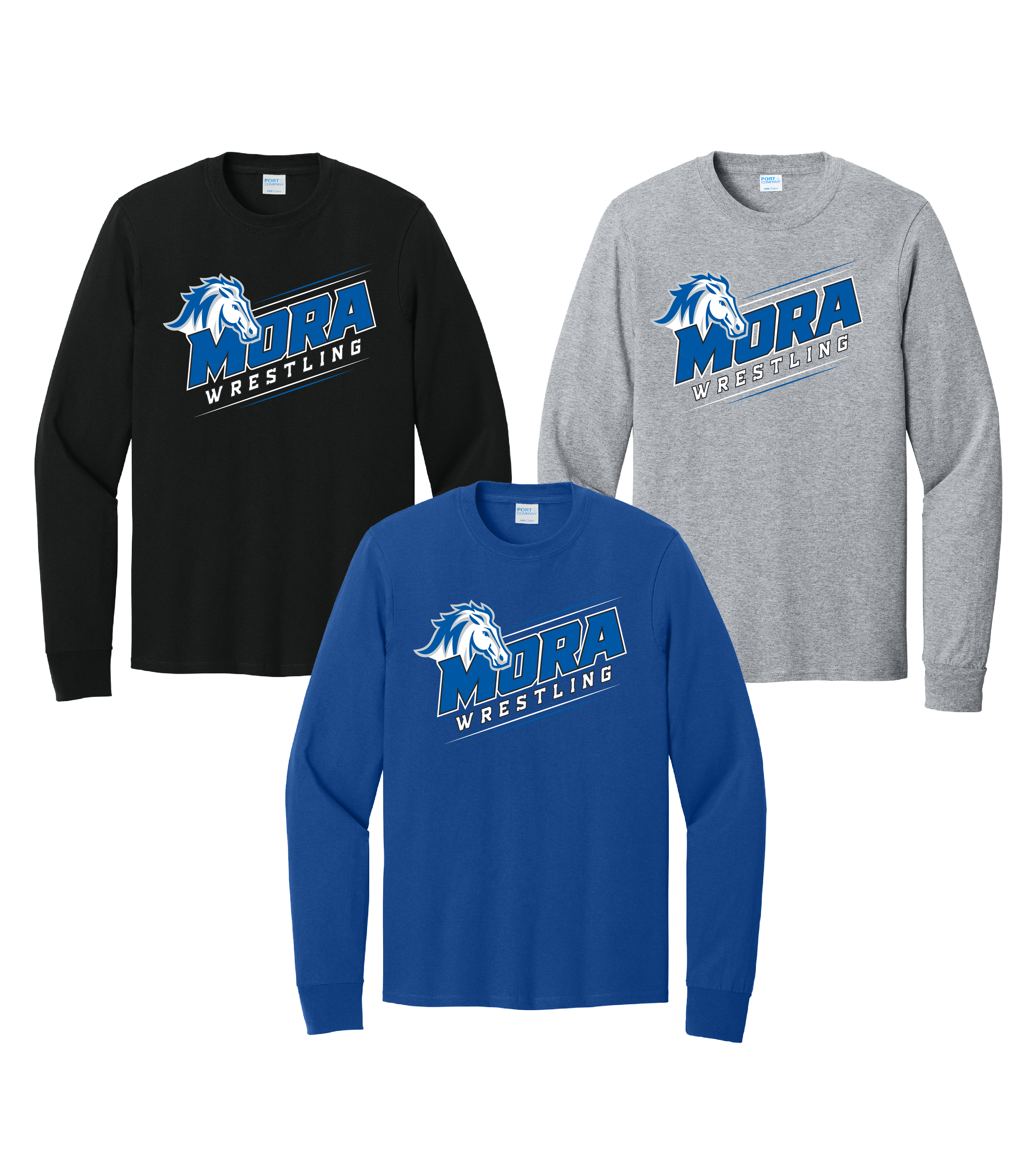 Mora Wrestling MM016 | Long Sleeve Core Cotton Tee