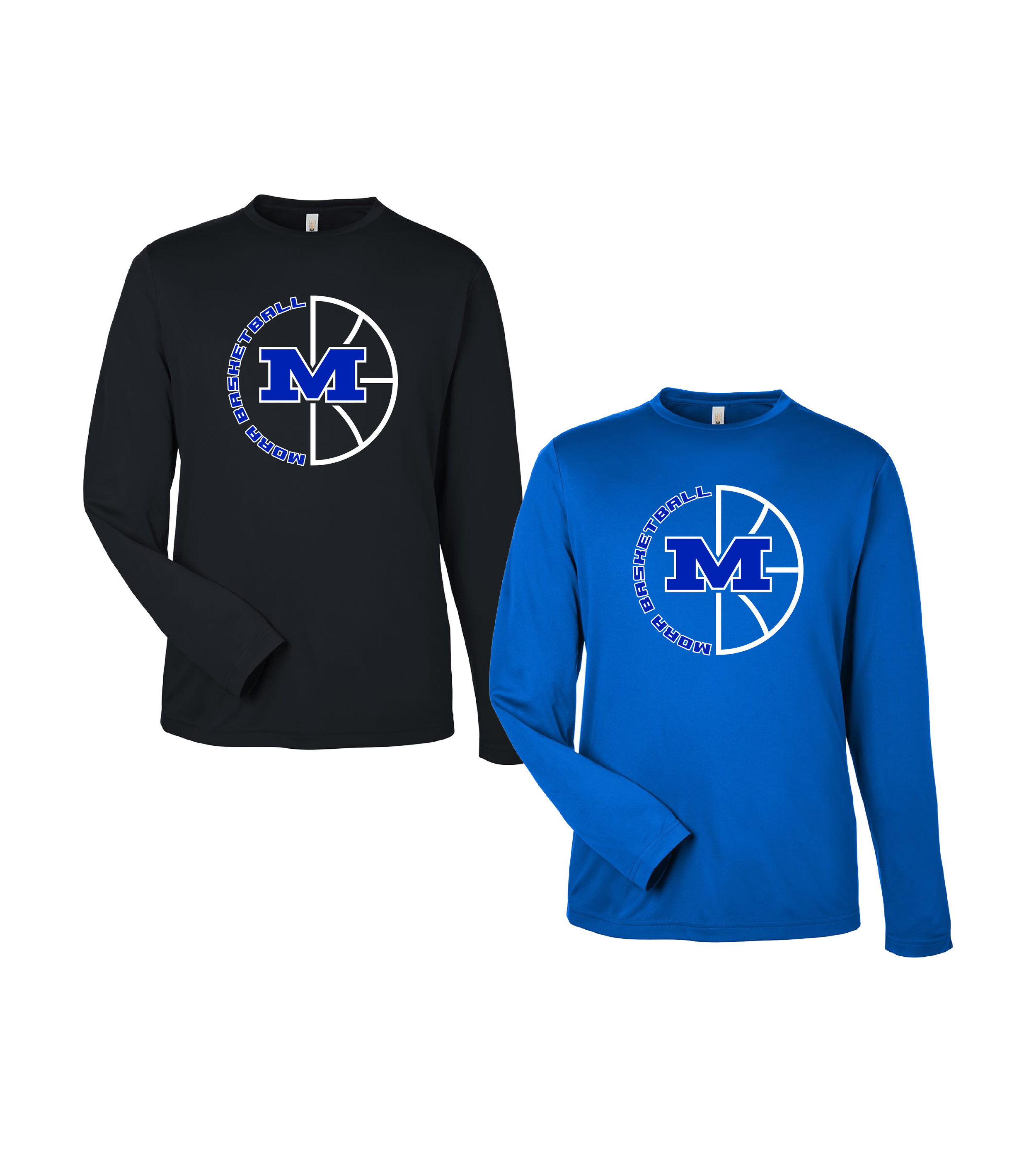 Mora Basketball MM011 | Unisex Capital Long Sleeve Performance T-Shirt