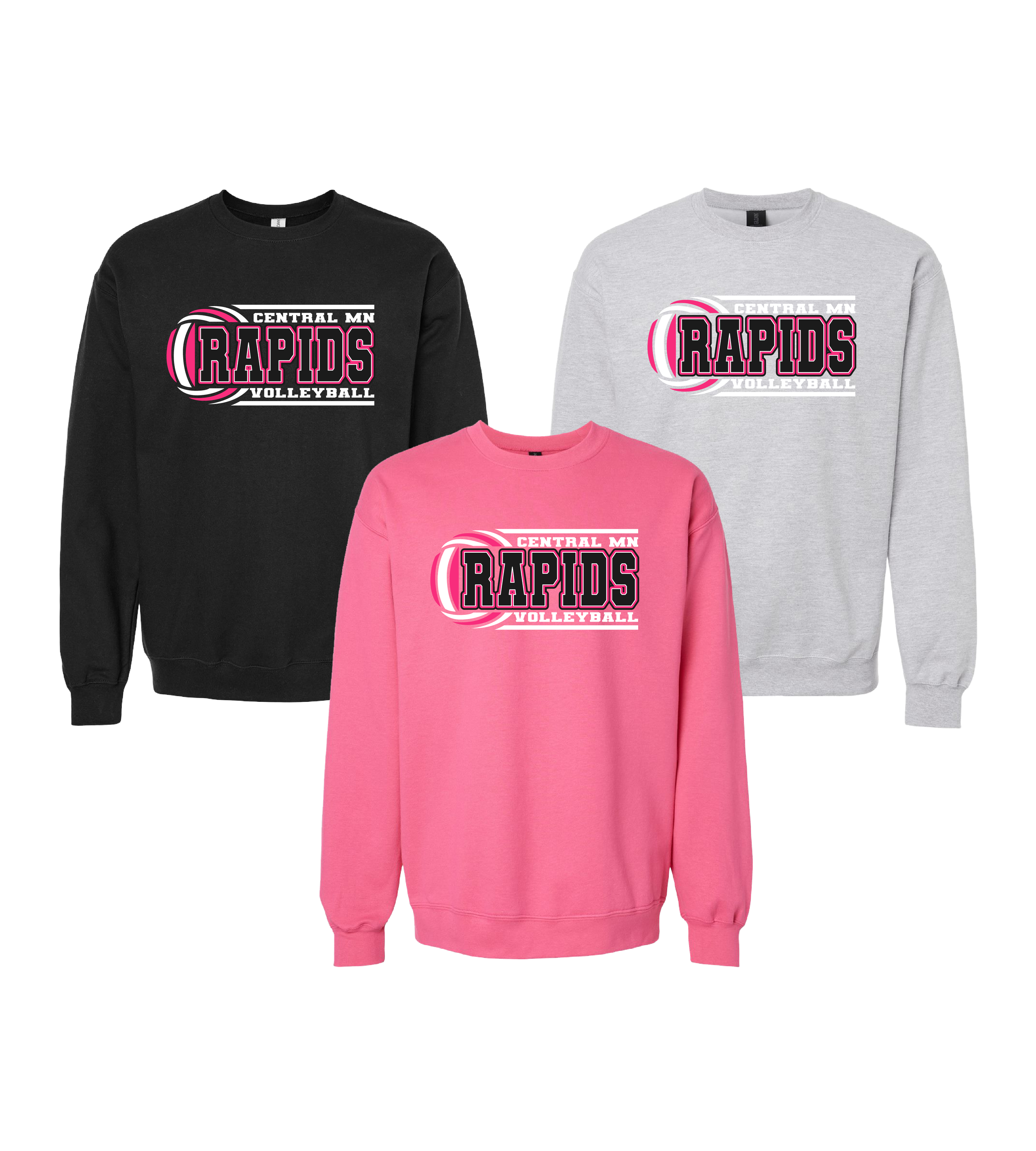 Central MN Rapids - Collegiate // Unisex Softstyle® Midweight Crewneck Sweatshirt