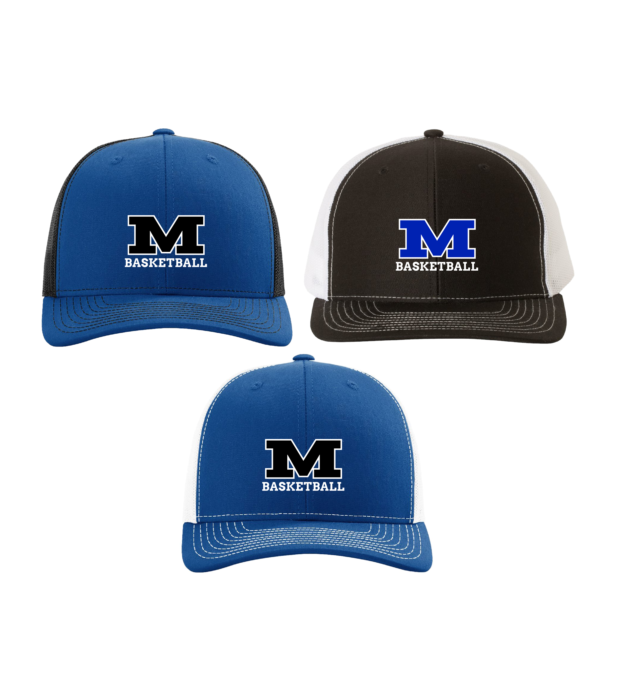 Mora Basketball M Embroidery | Snapback Trucker Cap
