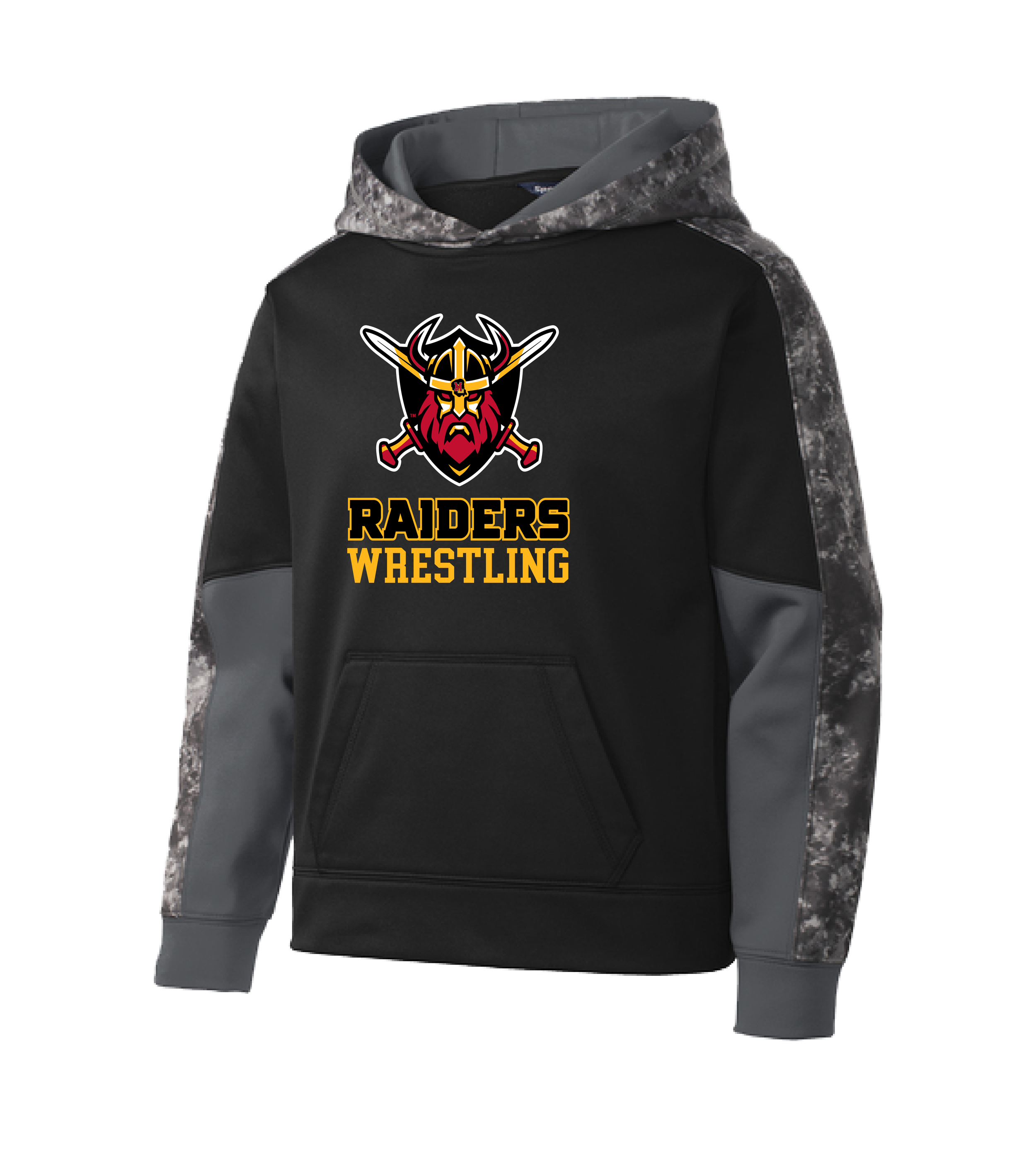 2025_12 MilleLacsRaiders_Wrestling_Vertical Stacked Shield FC_YST231_Black-Black.png