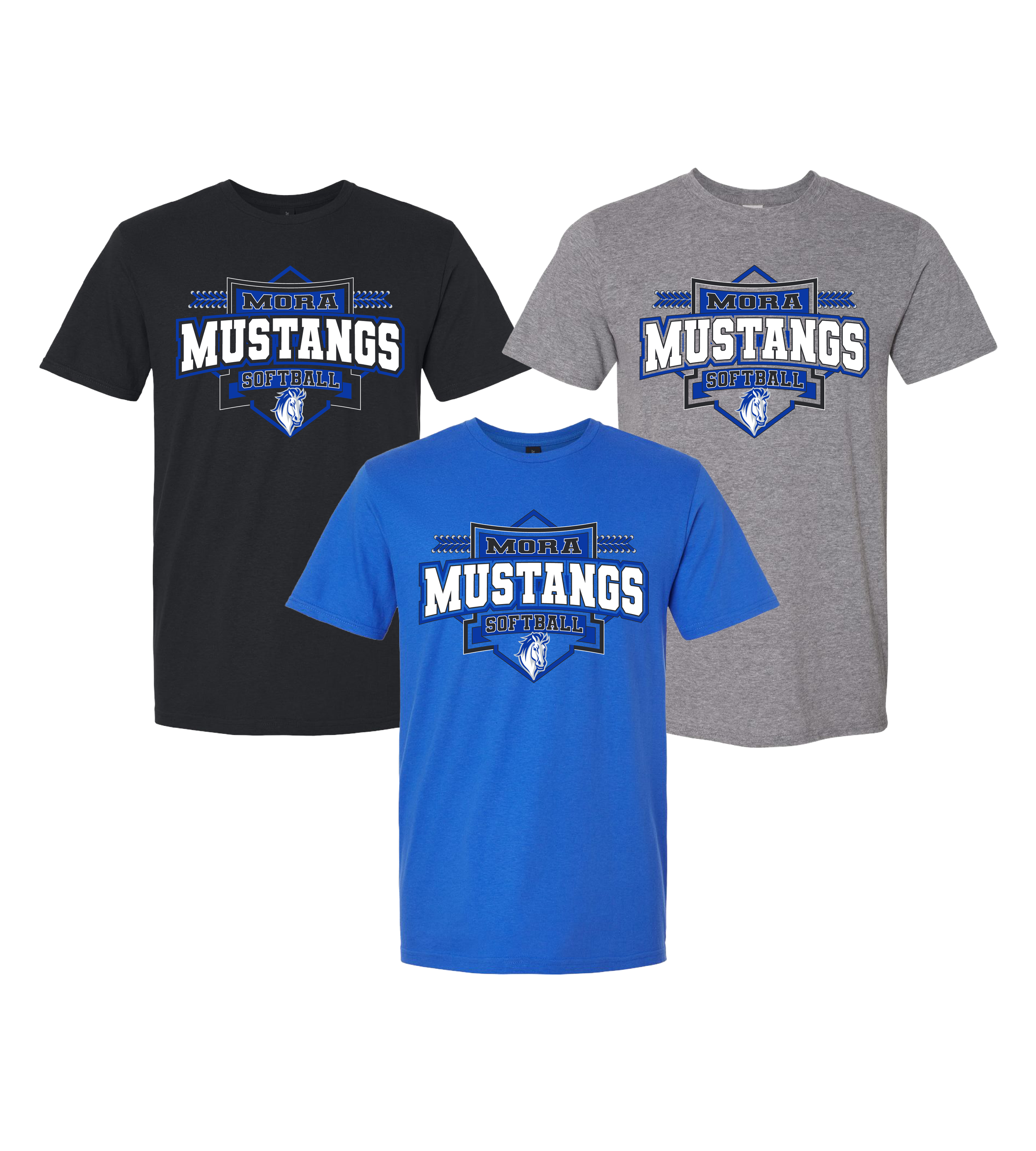 Mora Softball - Sharp // Unisex Softstyle® T-Shirt