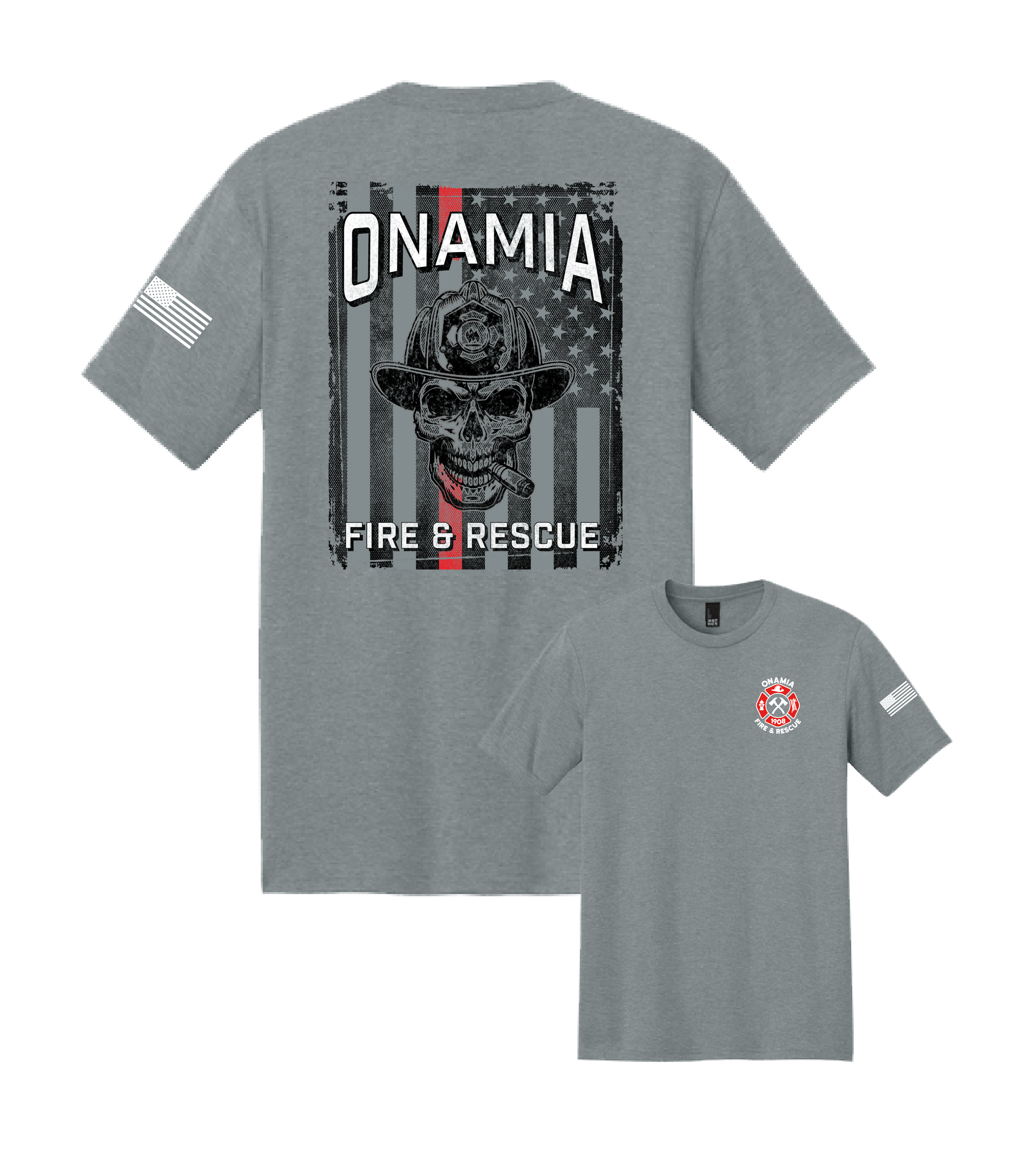 Onamia Fire & Rescue Cigar Skull // Perfect Tri® Tee