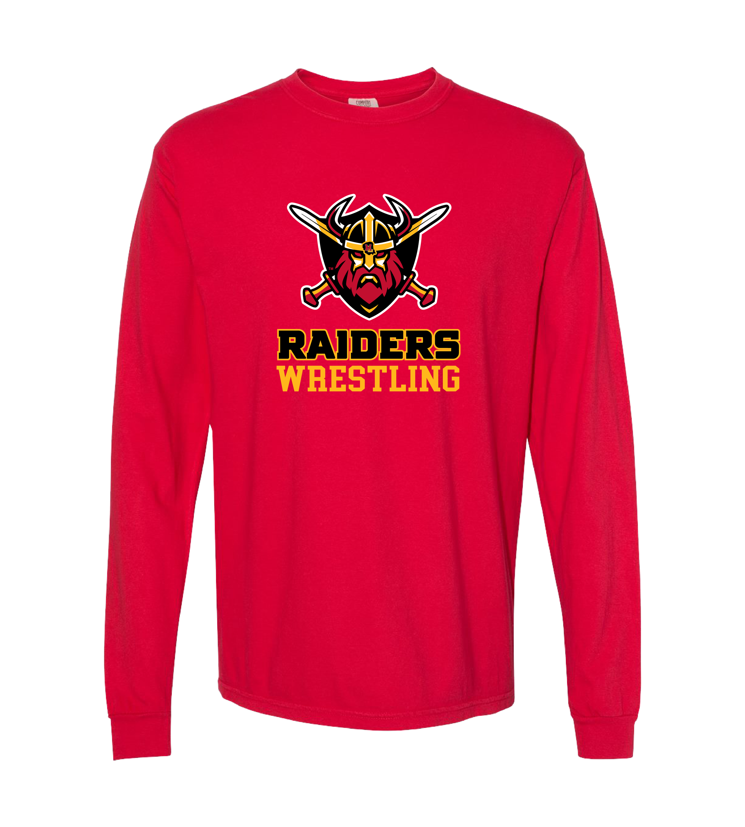 2025_12 MilleLacsRaiders_Wrestling_Vertical Stacked Shield FC_6014_Mustard.png
