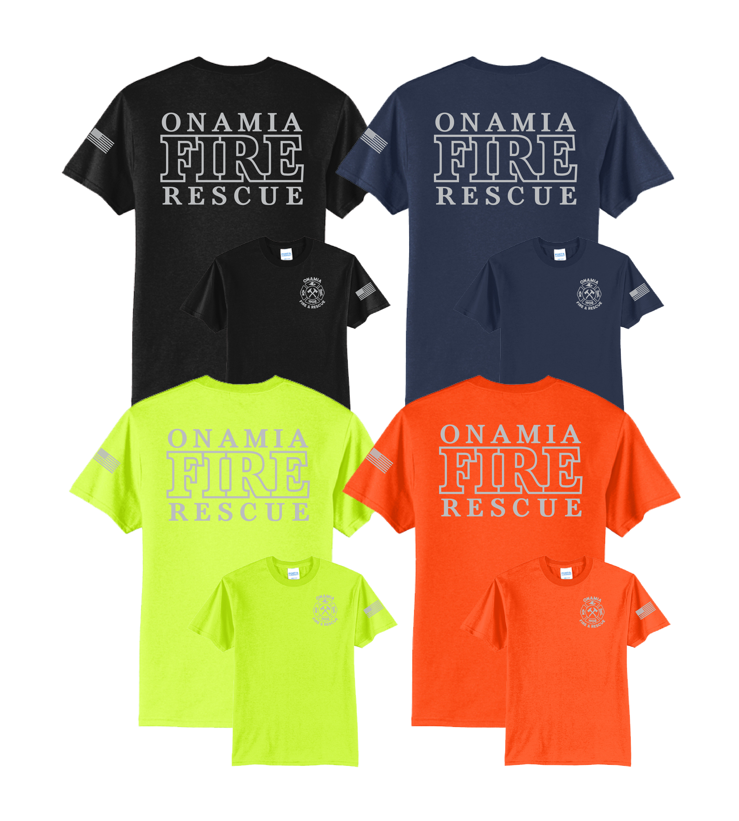 Onamia Fire & Rescue Reflective Maltese // Tall Core Blend Tee