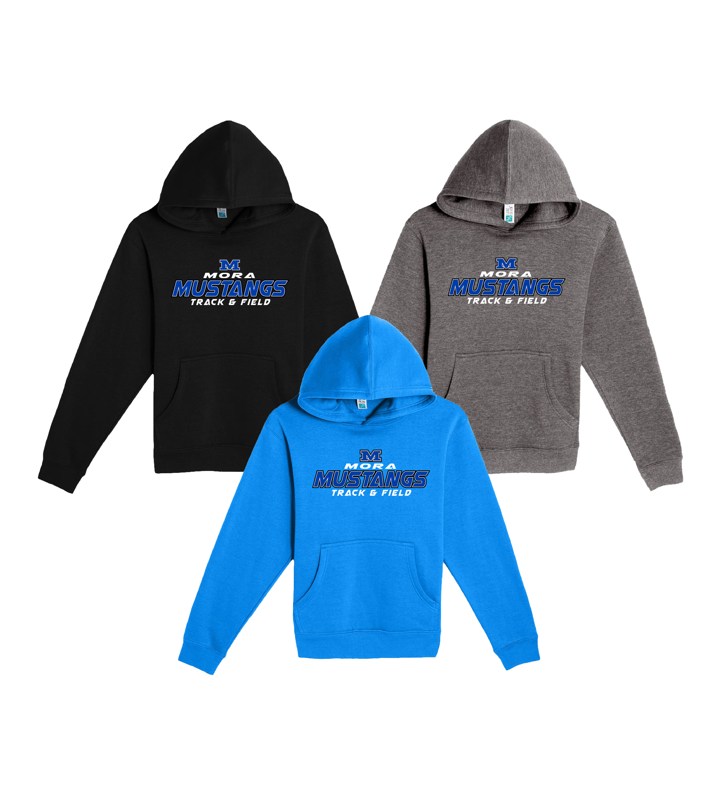 Mora Track & Field Air // Youth Premium Pullover Hooded Sweatshirt