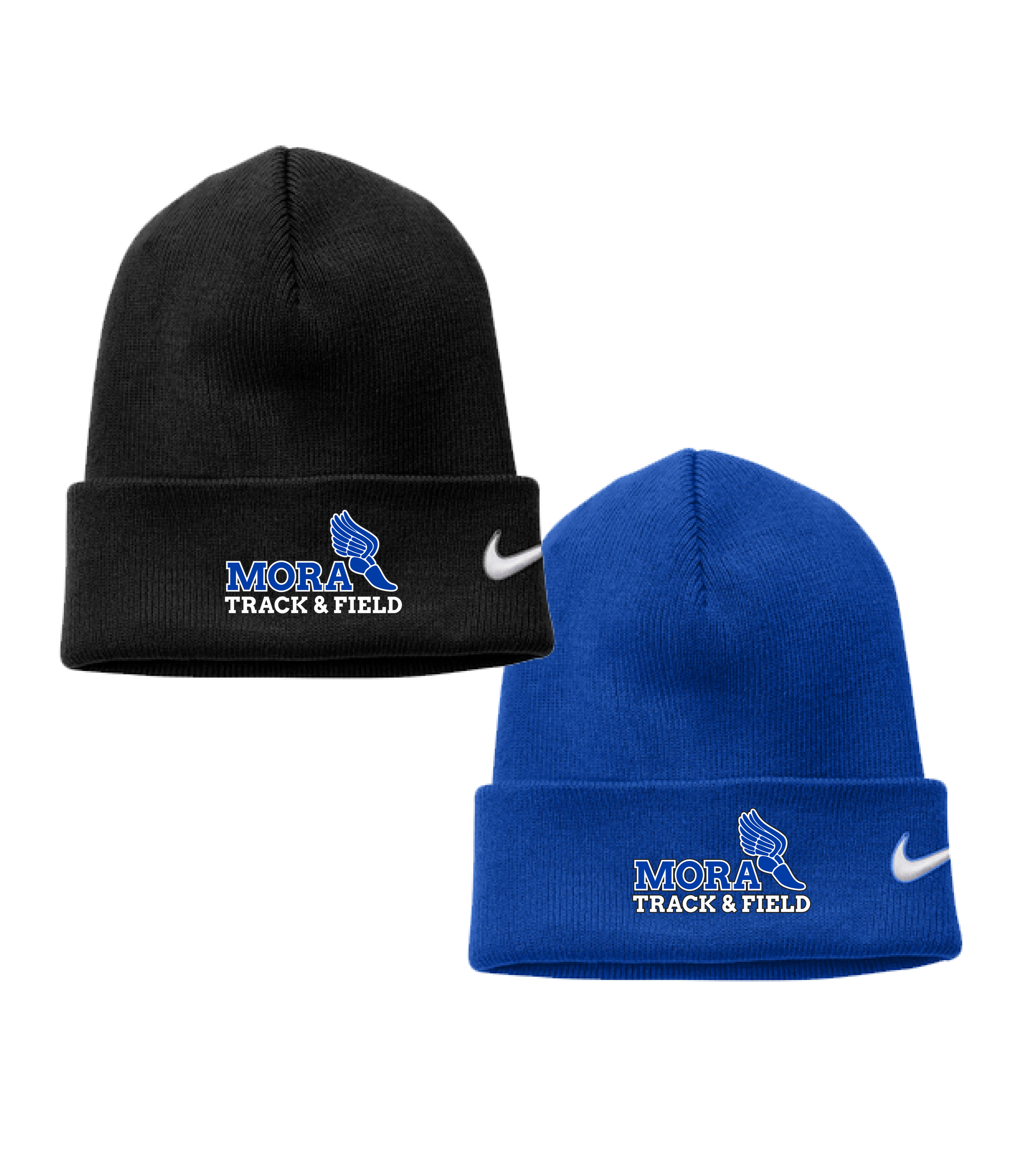 Mora Track & Field Shoe Embroidery // Nike Team Cuffed Beanie
