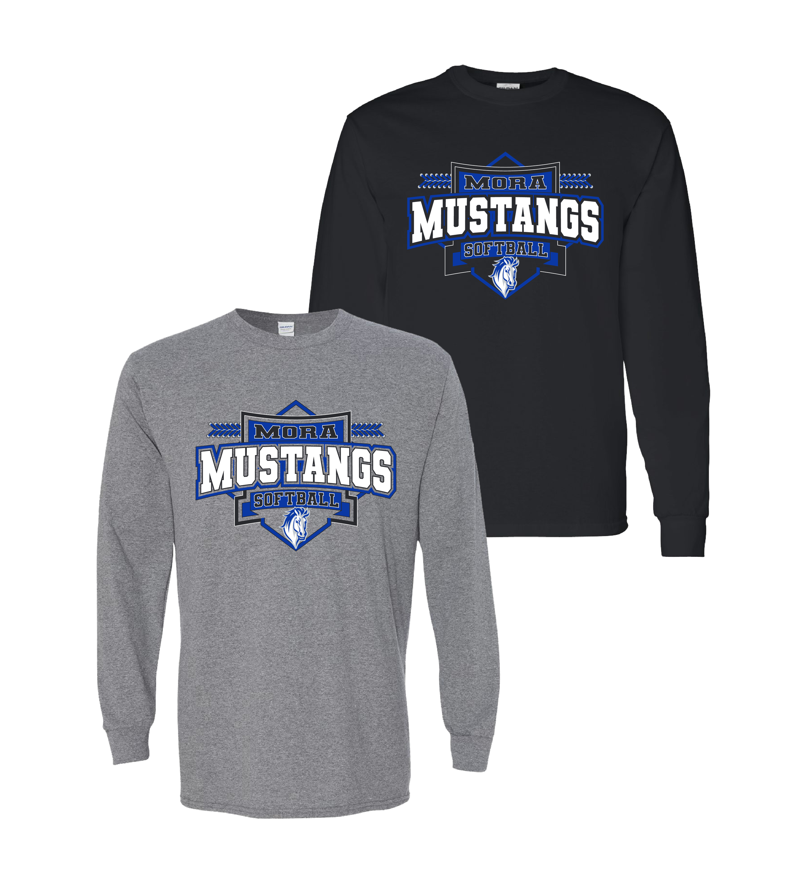 Mora Softball - Sharp // Unisex Heavy Cotton™ Long Sleeve T-Shirt