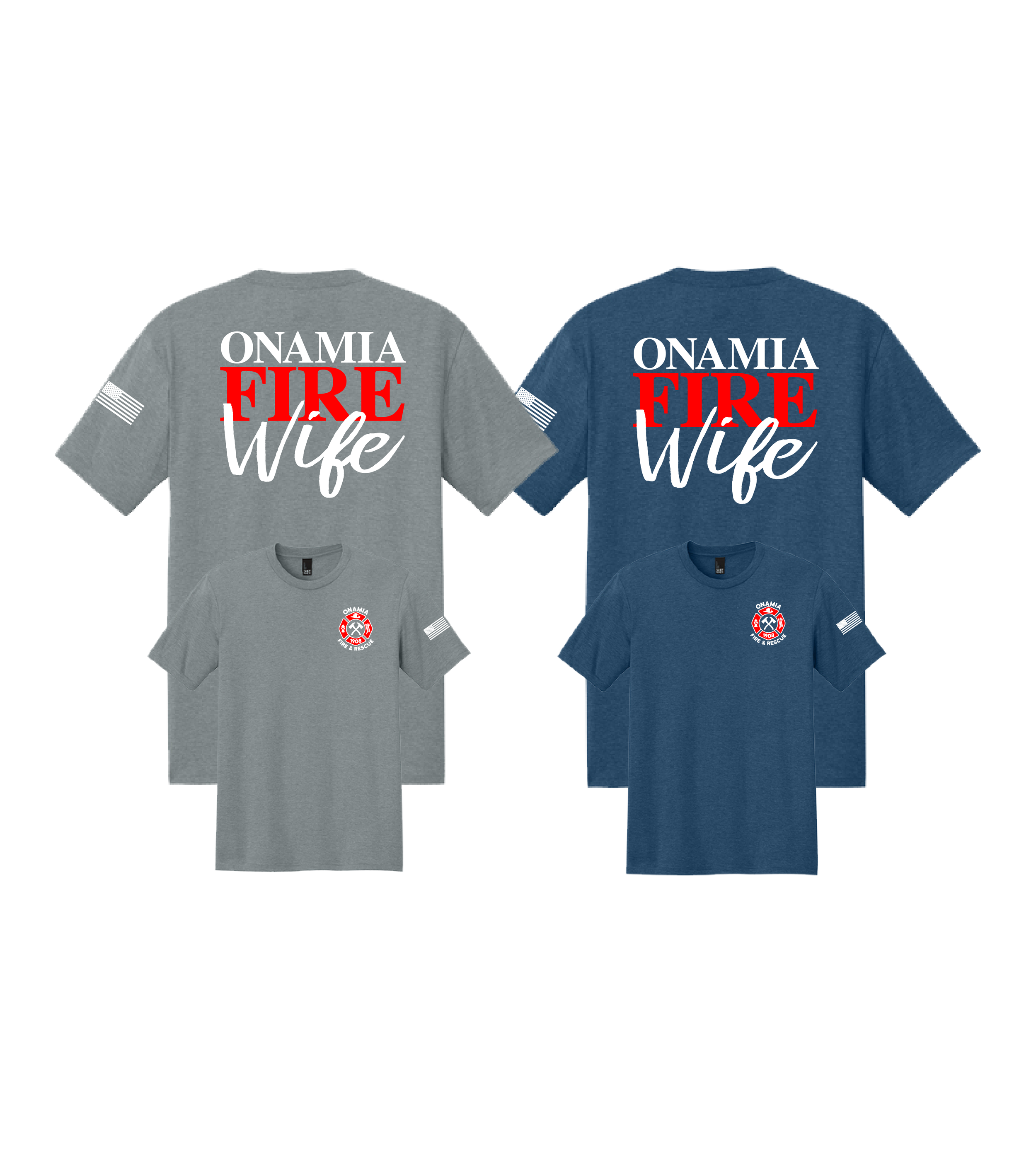 Onamia Fire & Rescue Logo LS Wife // Perfect Tri® Tee