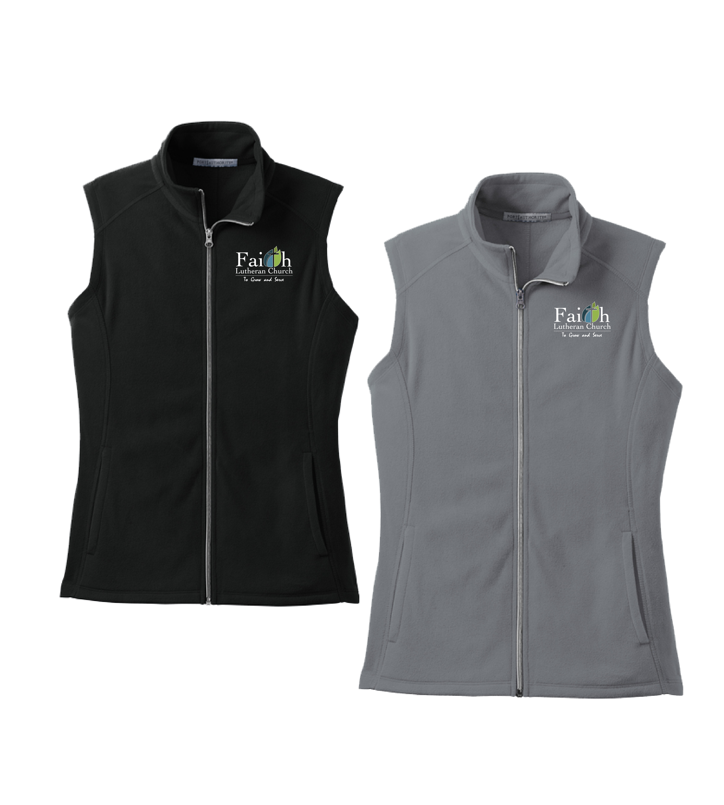 Faith Lutheran Church-TGS Embroidery // Women's Microfleece Vest
