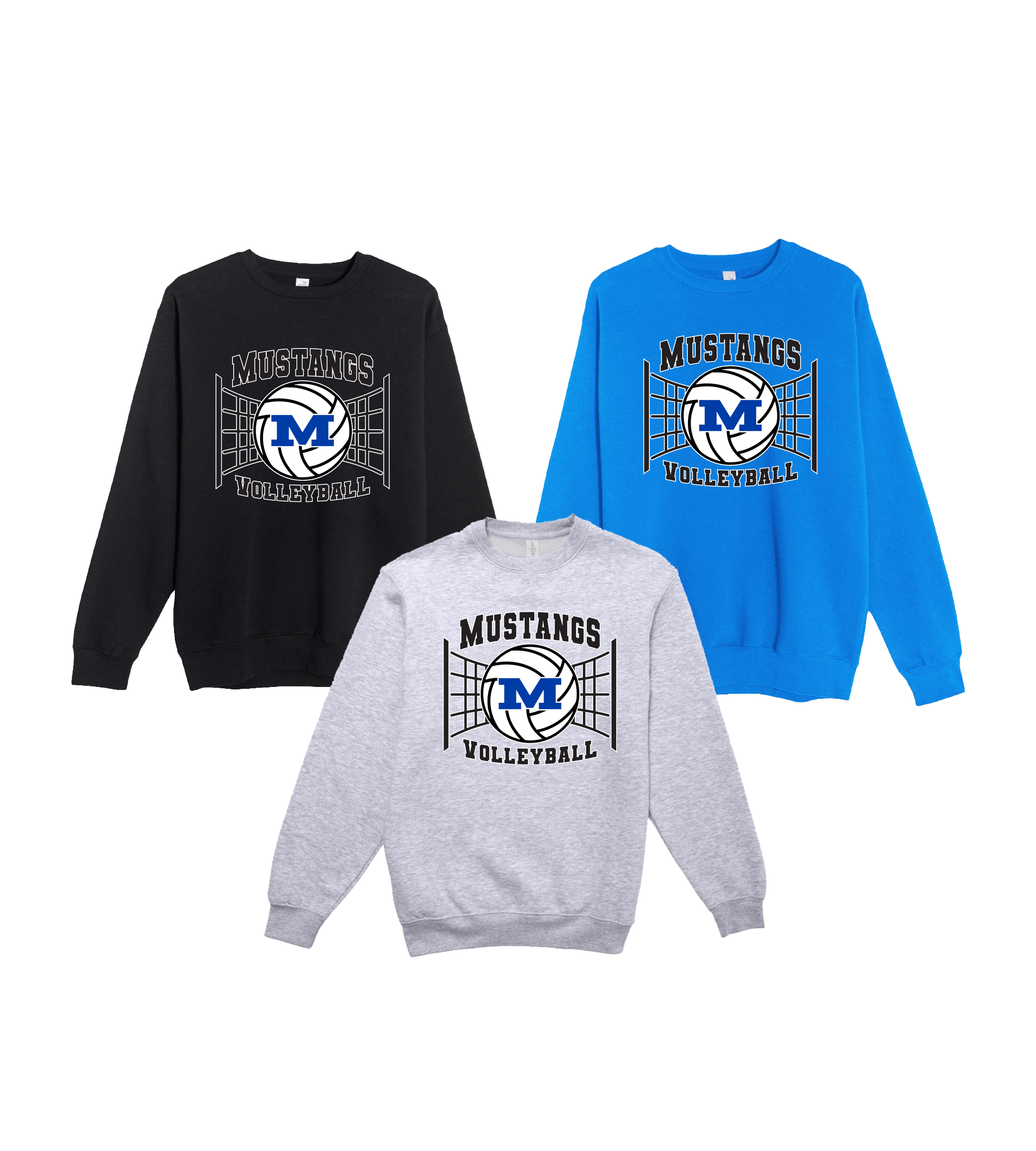 Mora Volleyball - Center Net // Unisex Premium Crewneck Sweatshirt