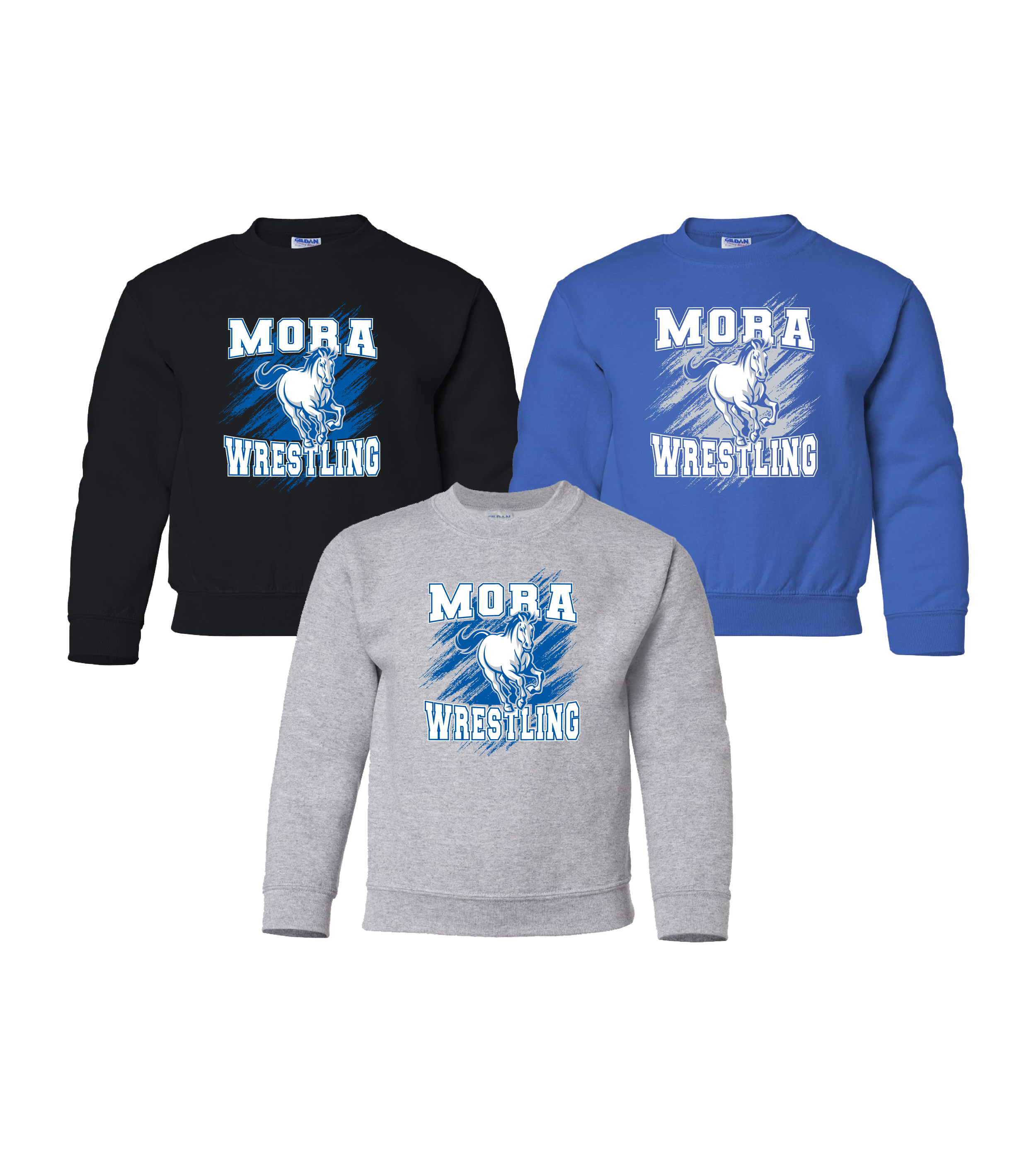 Mora School Brushed // Youth Heavy Blend™ Crewneck Sweatshirt