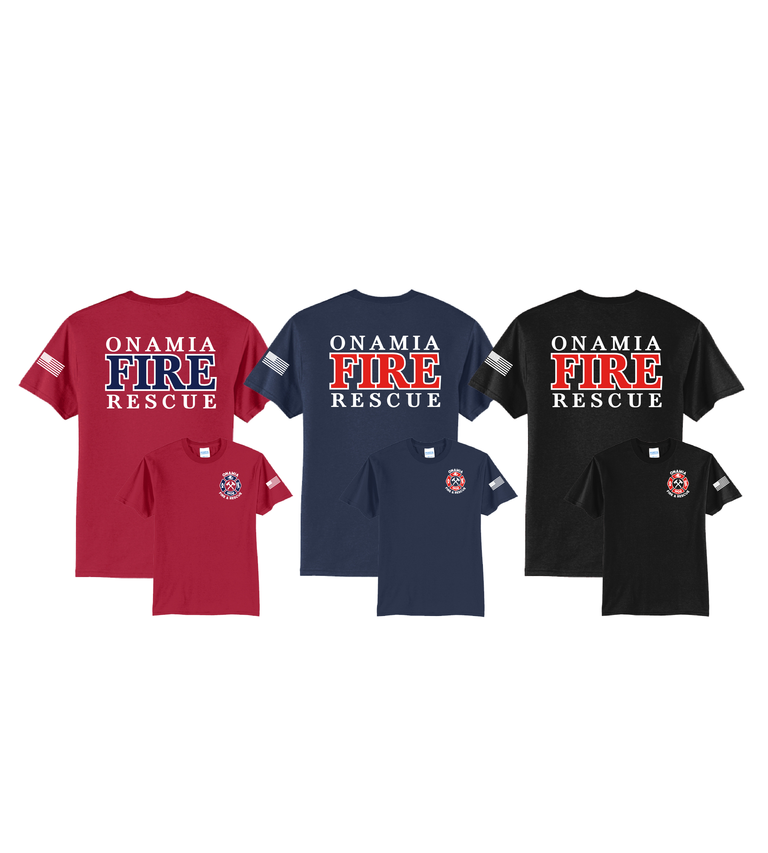 Onamia Fire & Rescue Logo LS // Tall Core Blend Tee