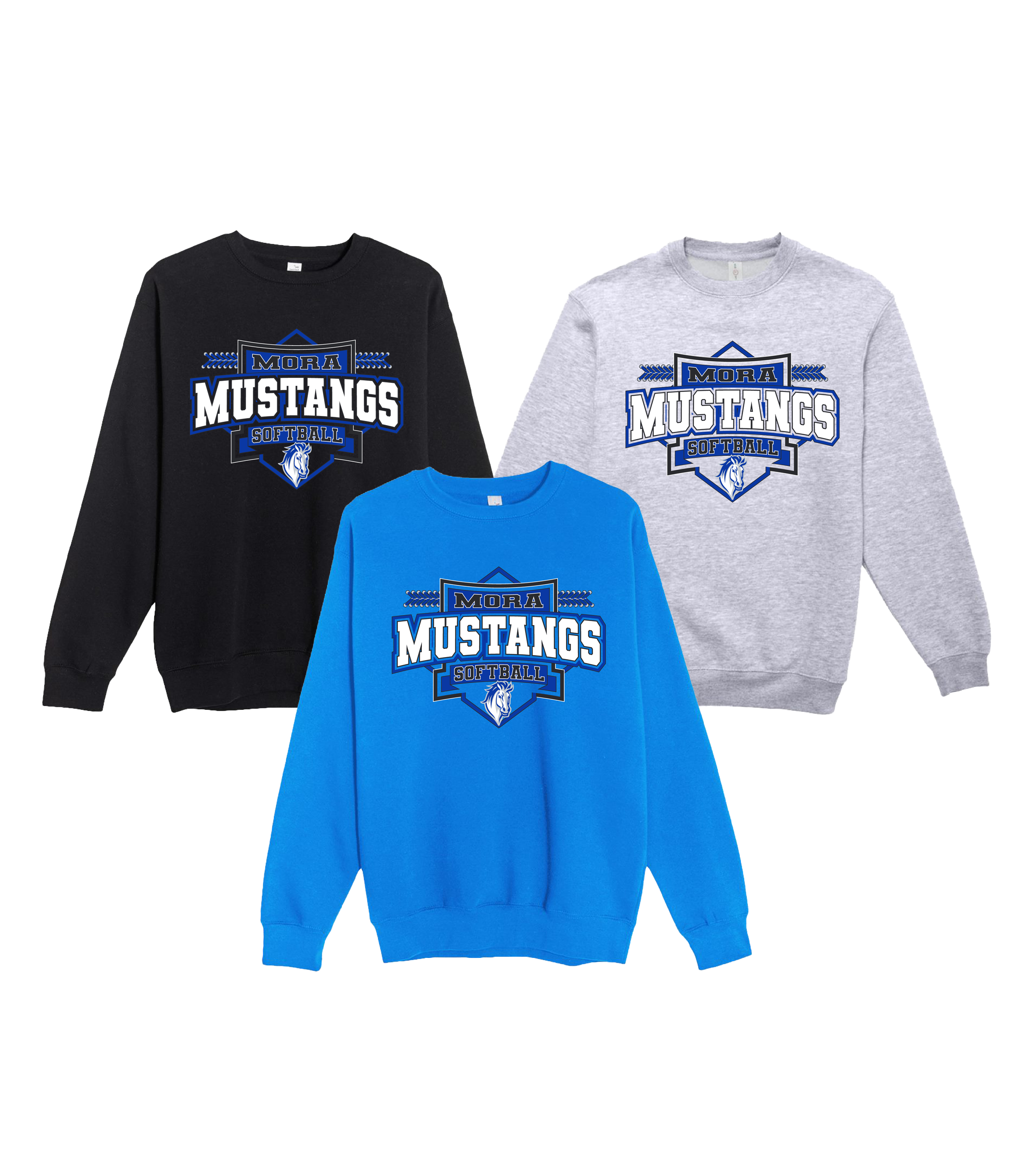 Mora Softball - Sharp // Unisex Premium Crewneck Sweatshirt
