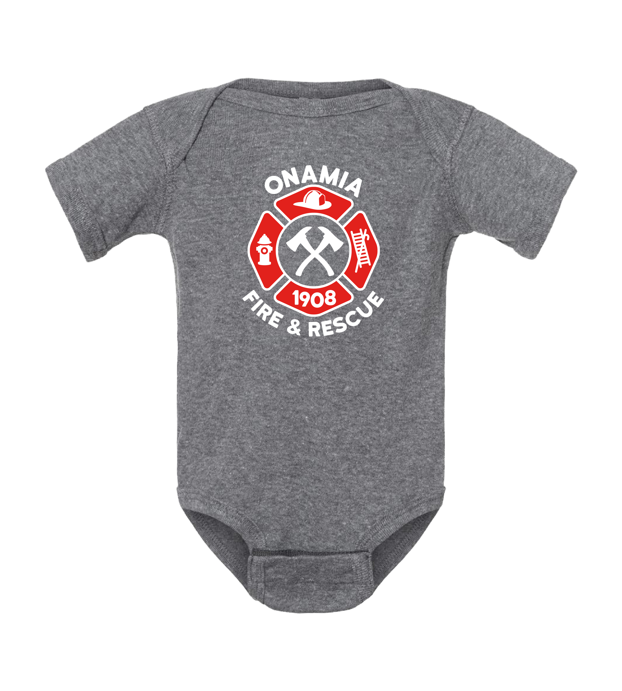 Onamia Fire & Rescue Maltese Logo Kids // Infant Baby Rib Bodysuit